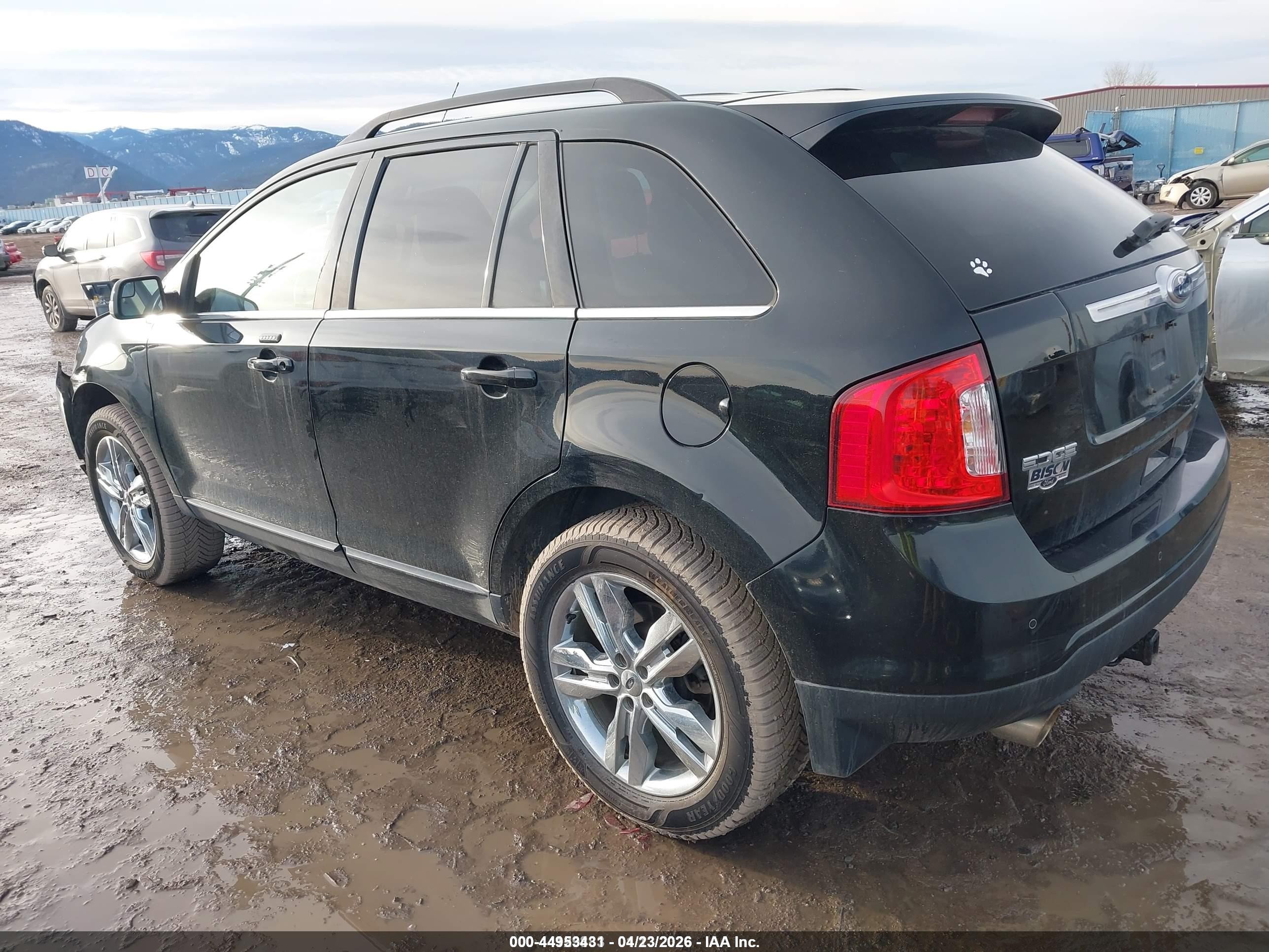 2013 Ford Edge Limited Черный vin: 2FMDK4KC7DBA26296