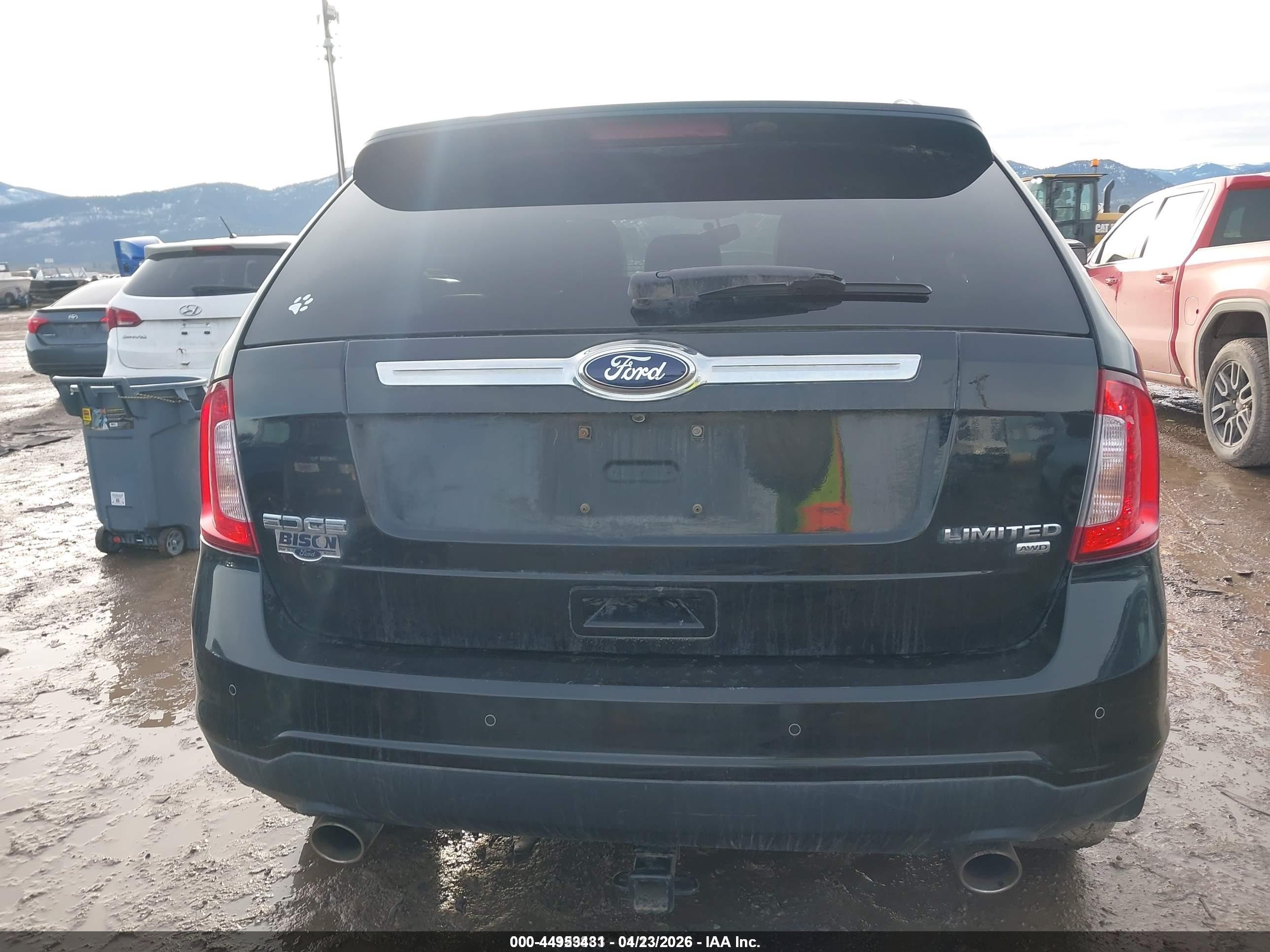 2013 Ford Edge Limited Черный vin: 2FMDK4KC7DBA26296