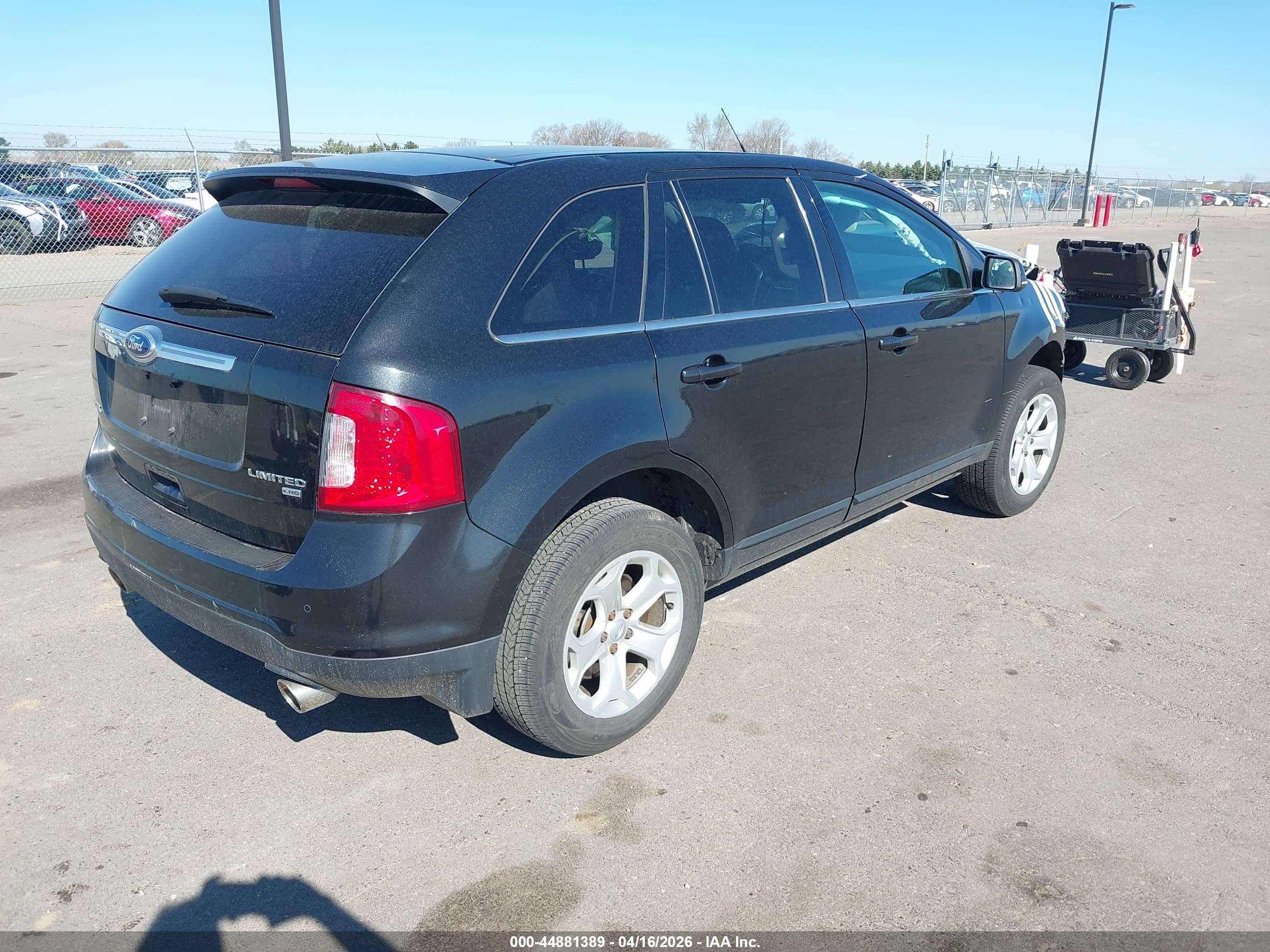 2013 Ford Edge Limited Черный vin: 2FMDK4KC7DBA65891