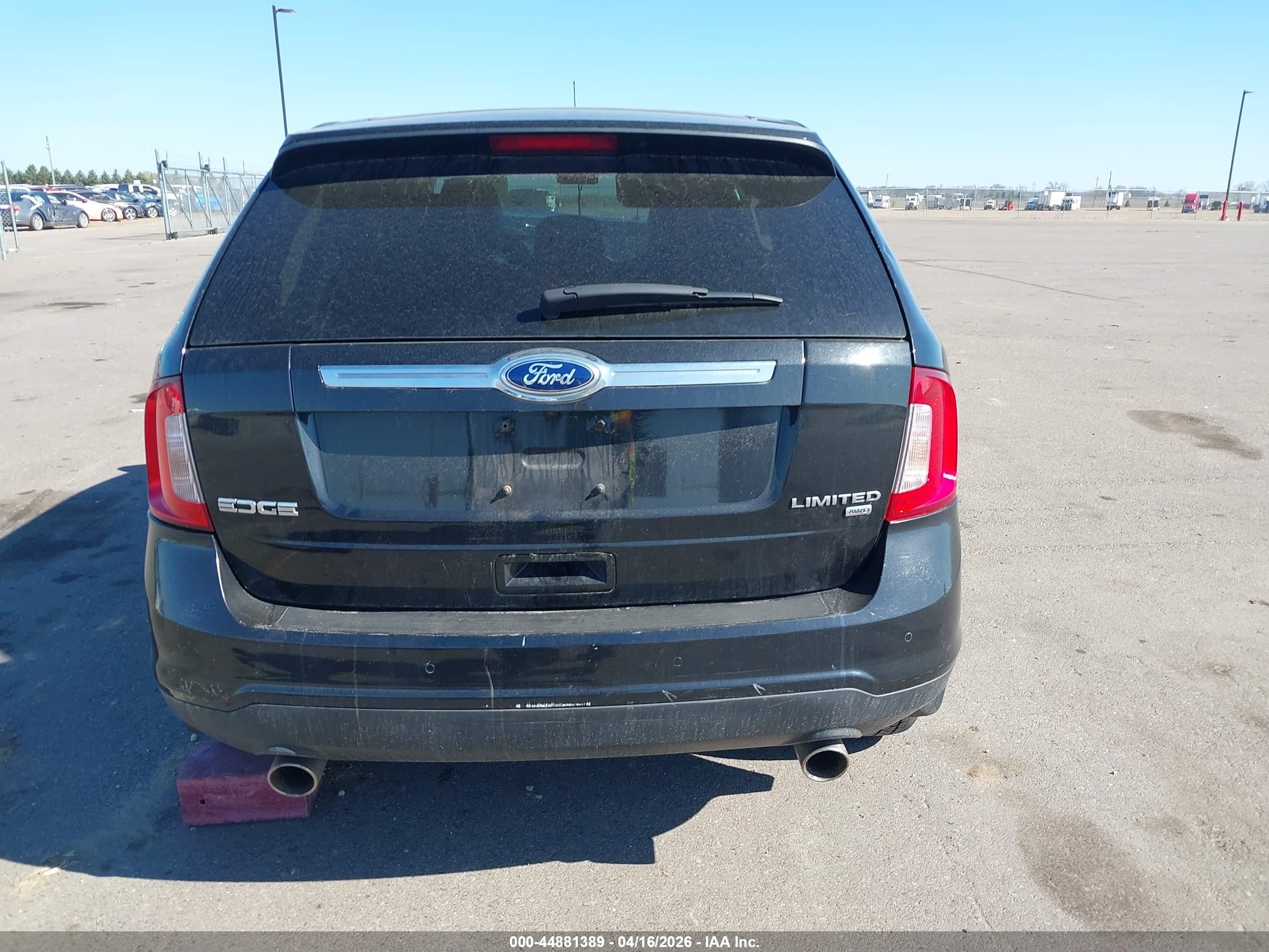 2013 Ford Edge Limited Черный vin: 2FMDK4KC7DBA65891