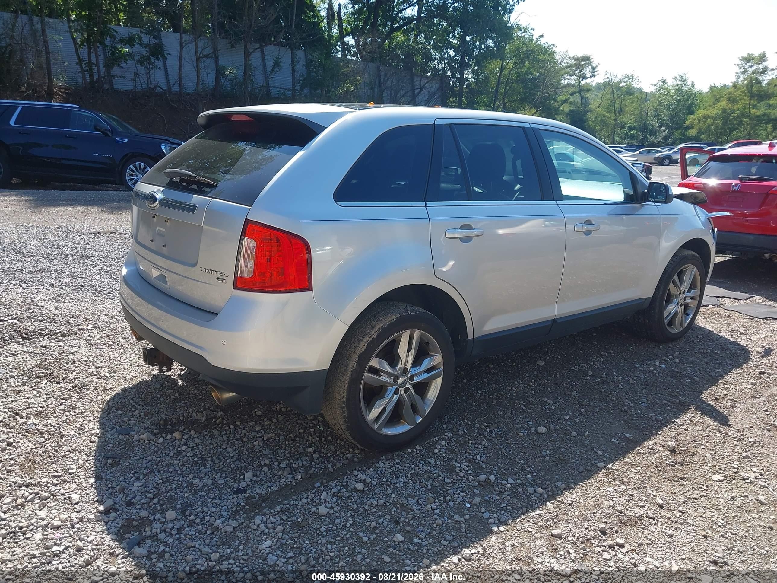 2013 Ford Edge Limited Серебряный vin: 2FMDK4KC7DBA97269