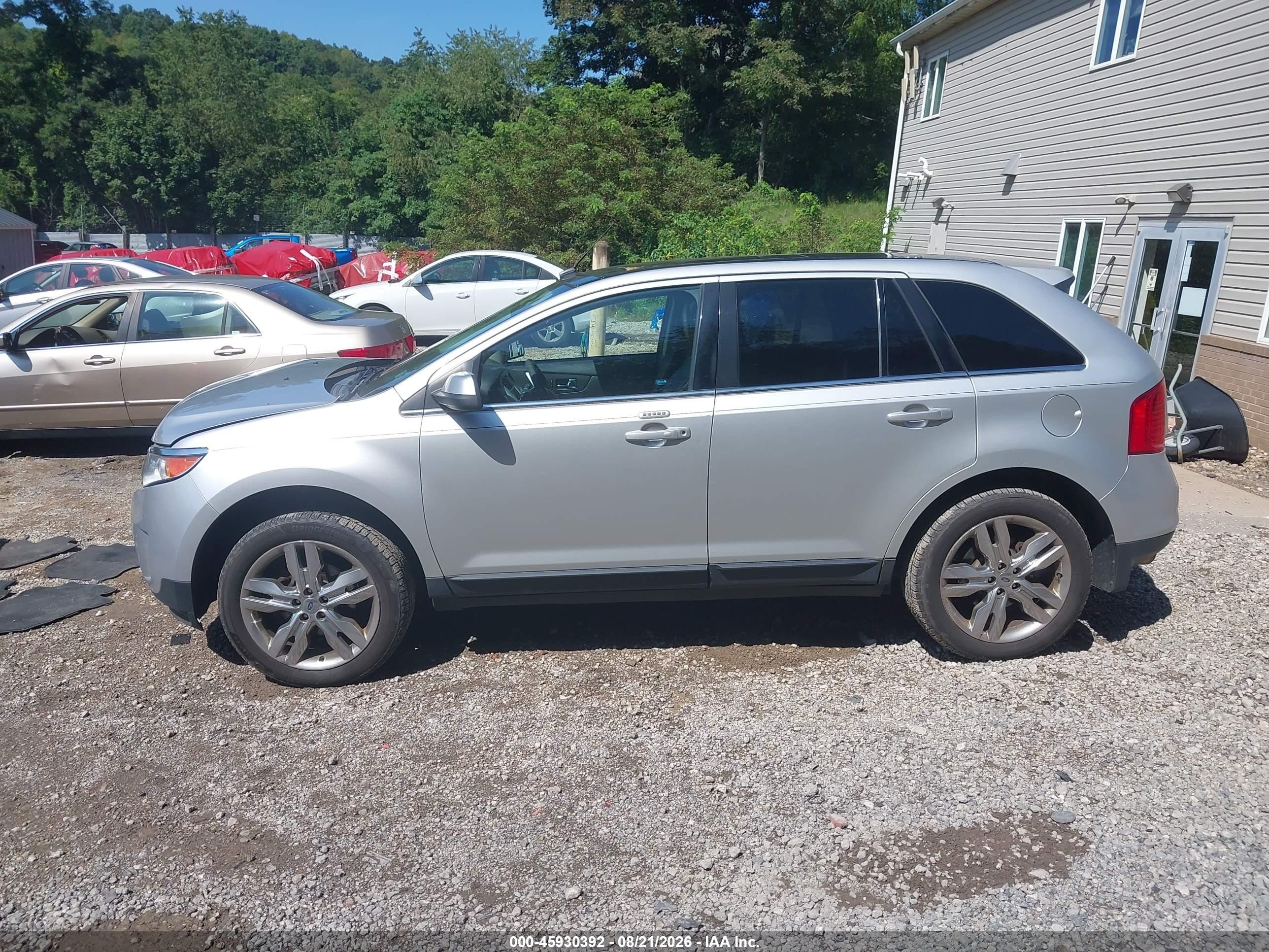 2013 Ford Edge Limited Silver vin: 2FMDK4KC7DBA97269