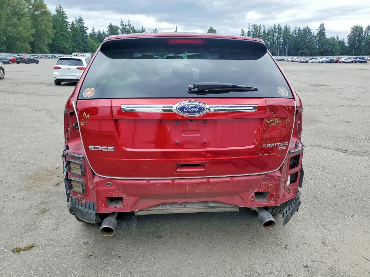 2013 Ford Edge Limited Red vin: 2FMDK4KC7DBB71693