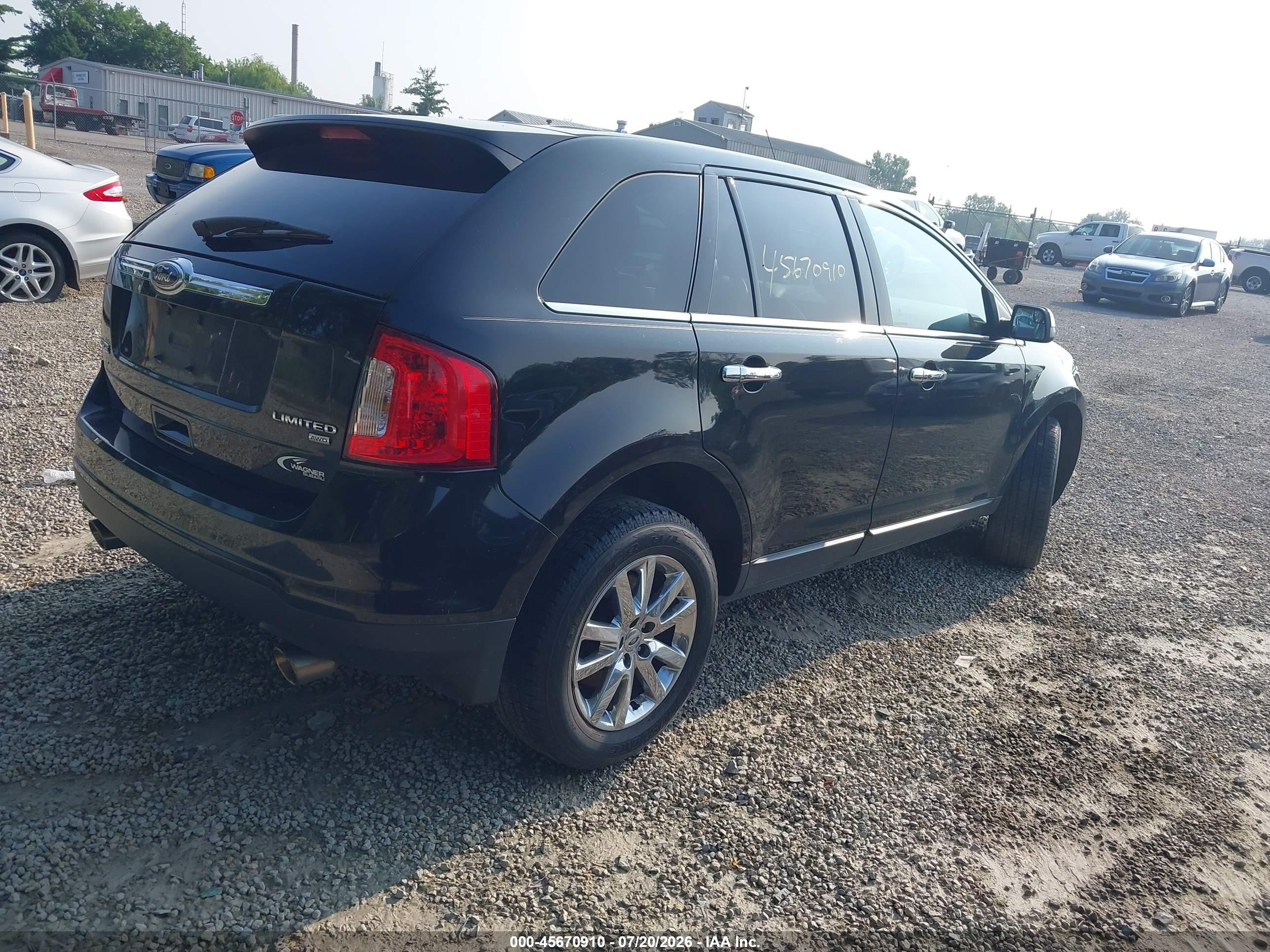 2013 Ford Edge Limited Black vin: 2FMDK4KC7DBB95508