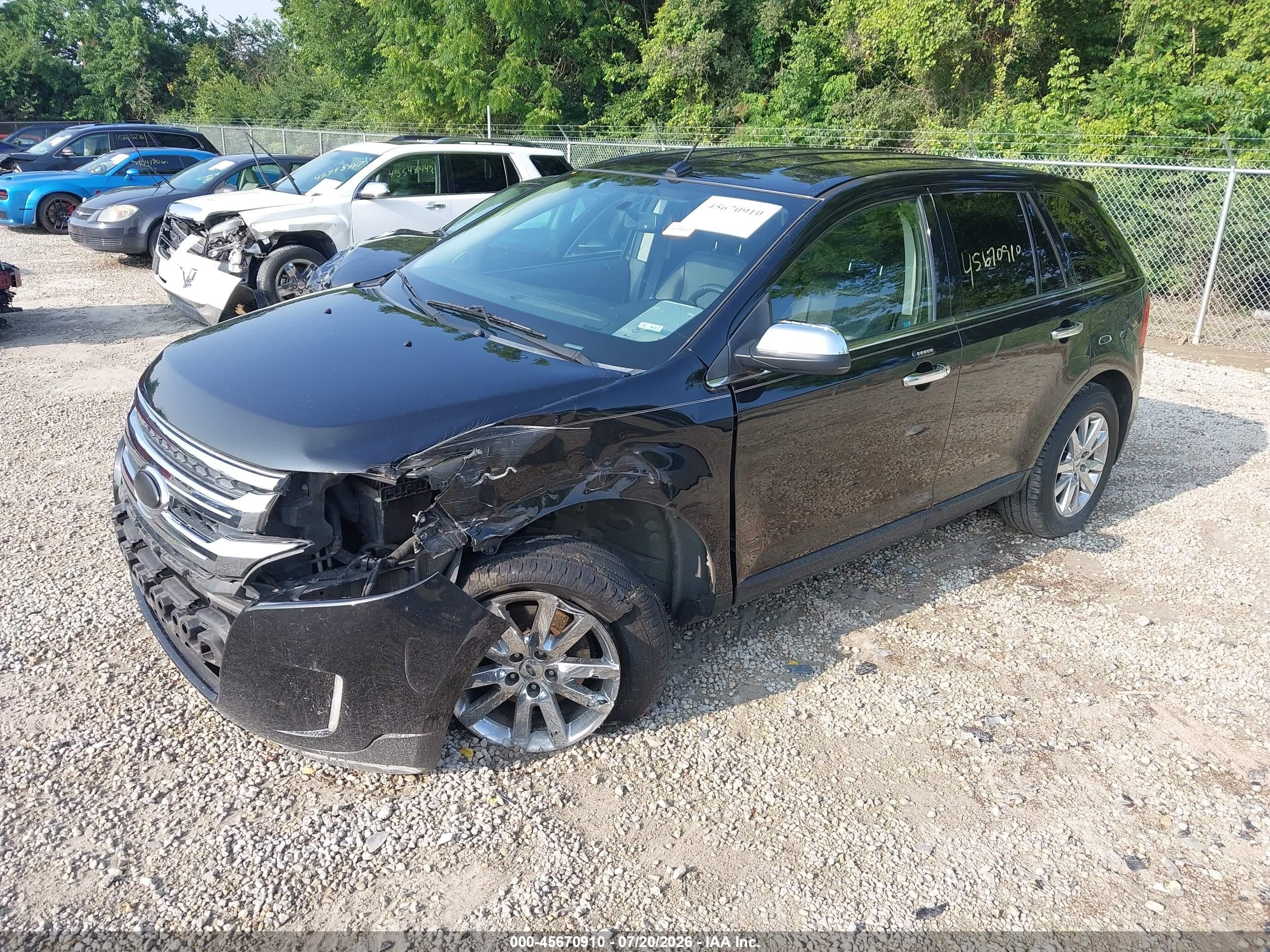 2013 Ford Edge Limited Black vin: 2FMDK4KC7DBB95508