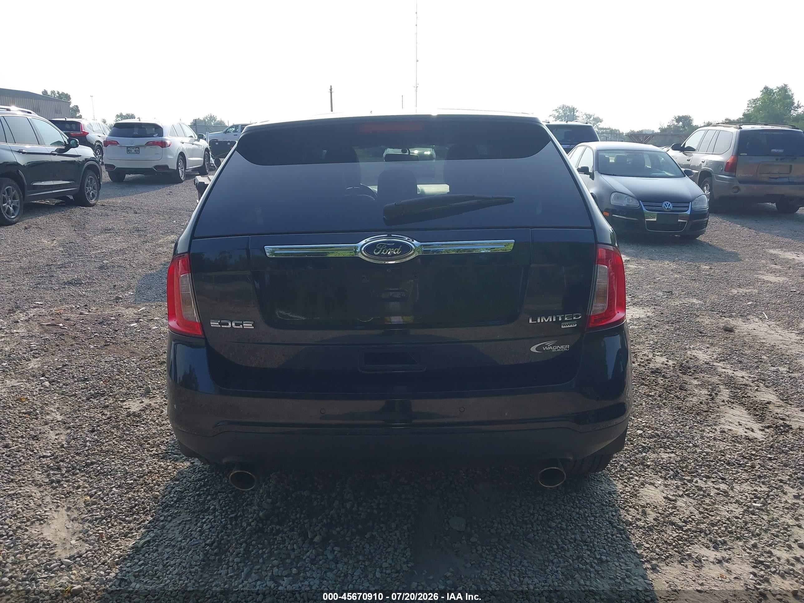 2013 Ford Edge Limited Black vin: 2FMDK4KC7DBB95508