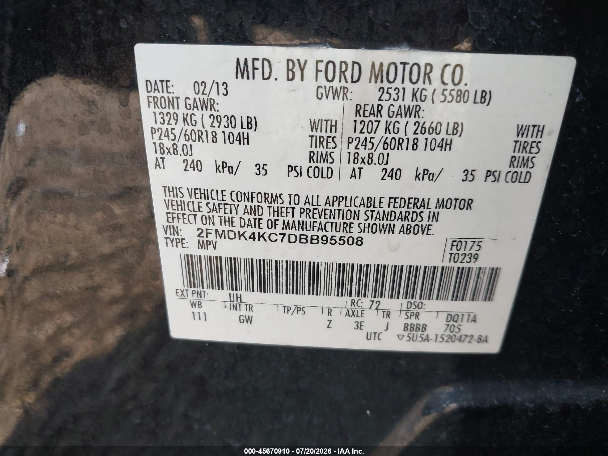 2013 Ford Edge Limited Black vin: 2FMDK4KC7DBB95508