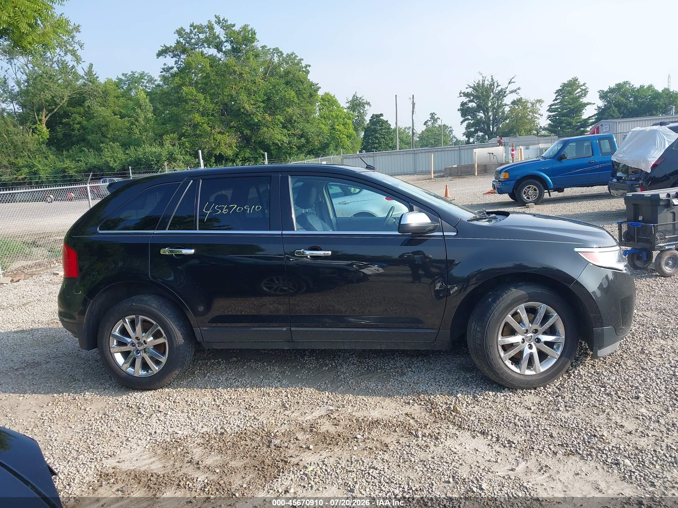 2013 Ford Edge Limited Black vin: 2FMDK4KC7DBB95508