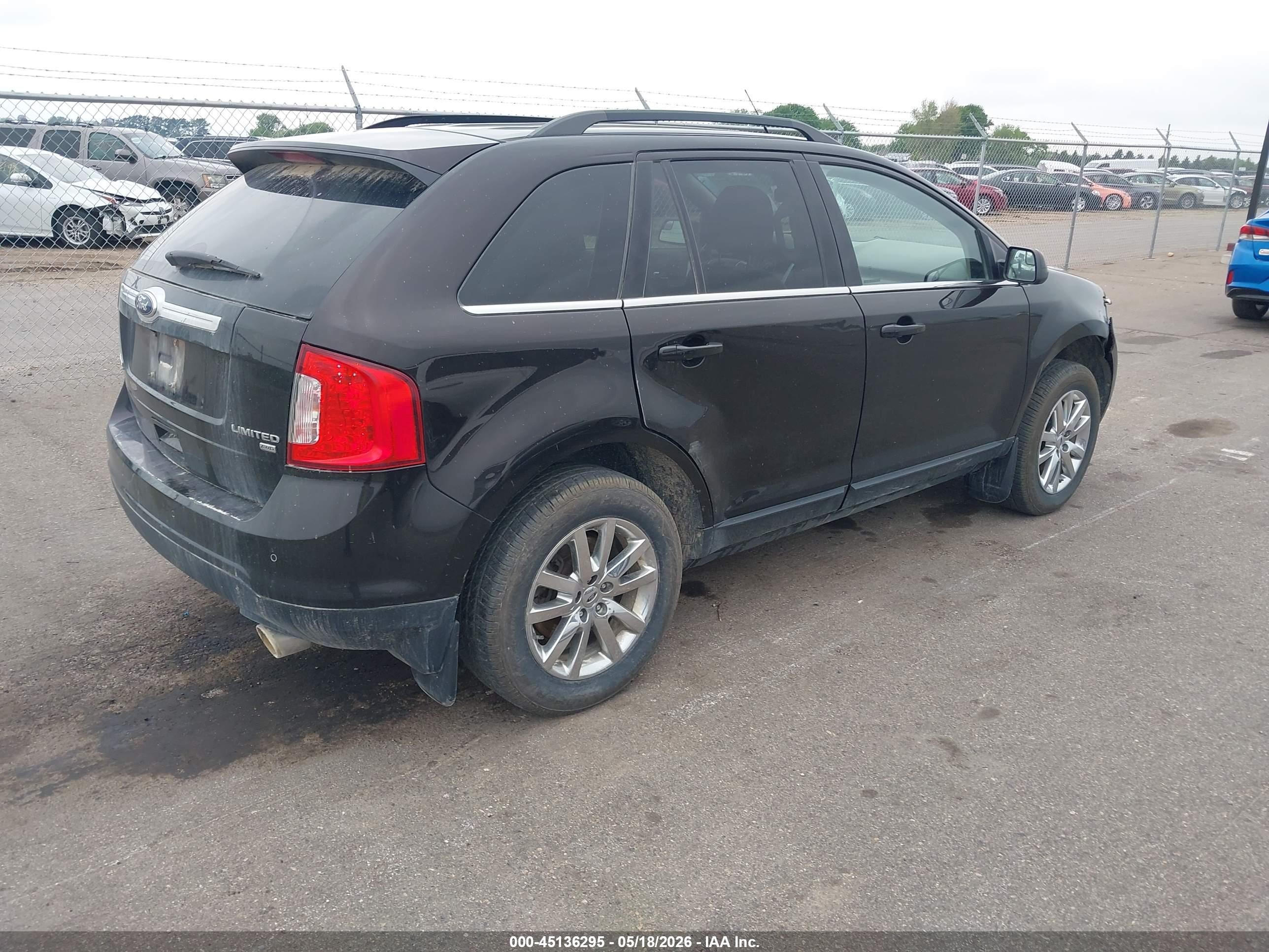 2013 Ford Edge Limited Black vin: 2FMDK4KC7DBC07480