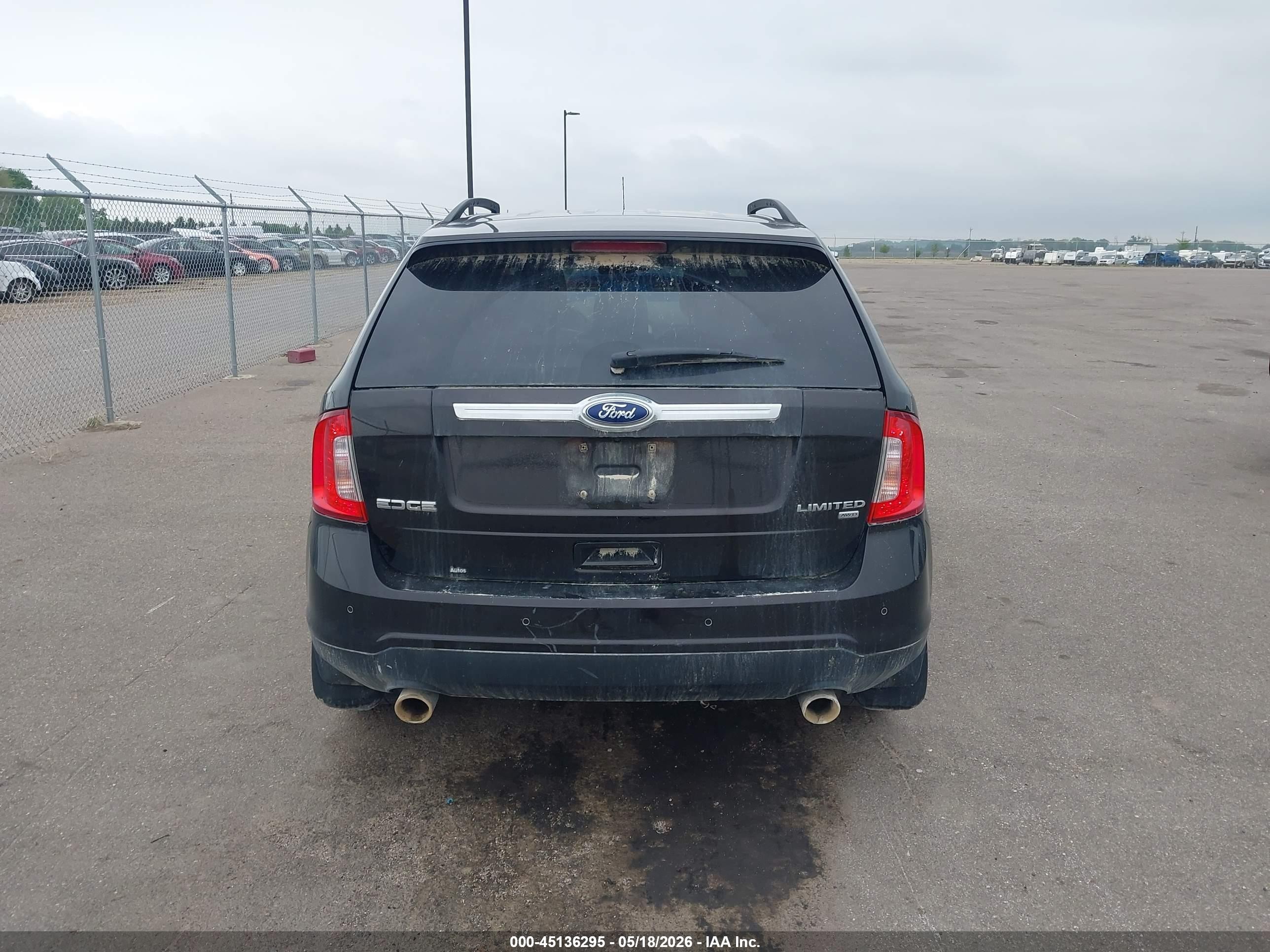 2013 Ford Edge Limited Black vin: 2FMDK4KC7DBC07480