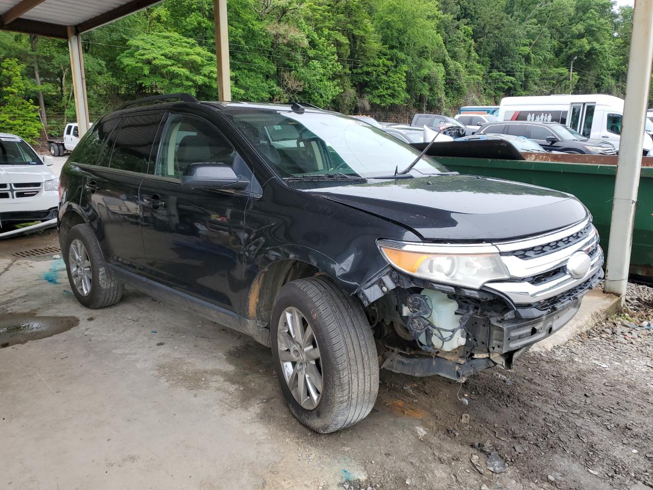 2014 Ford Edge Limited Black vin: 2FMDK4KC7EBA75774 Damage: Right Front Fender, Dent(S) W/ Paint Dmg, > 12 Inches