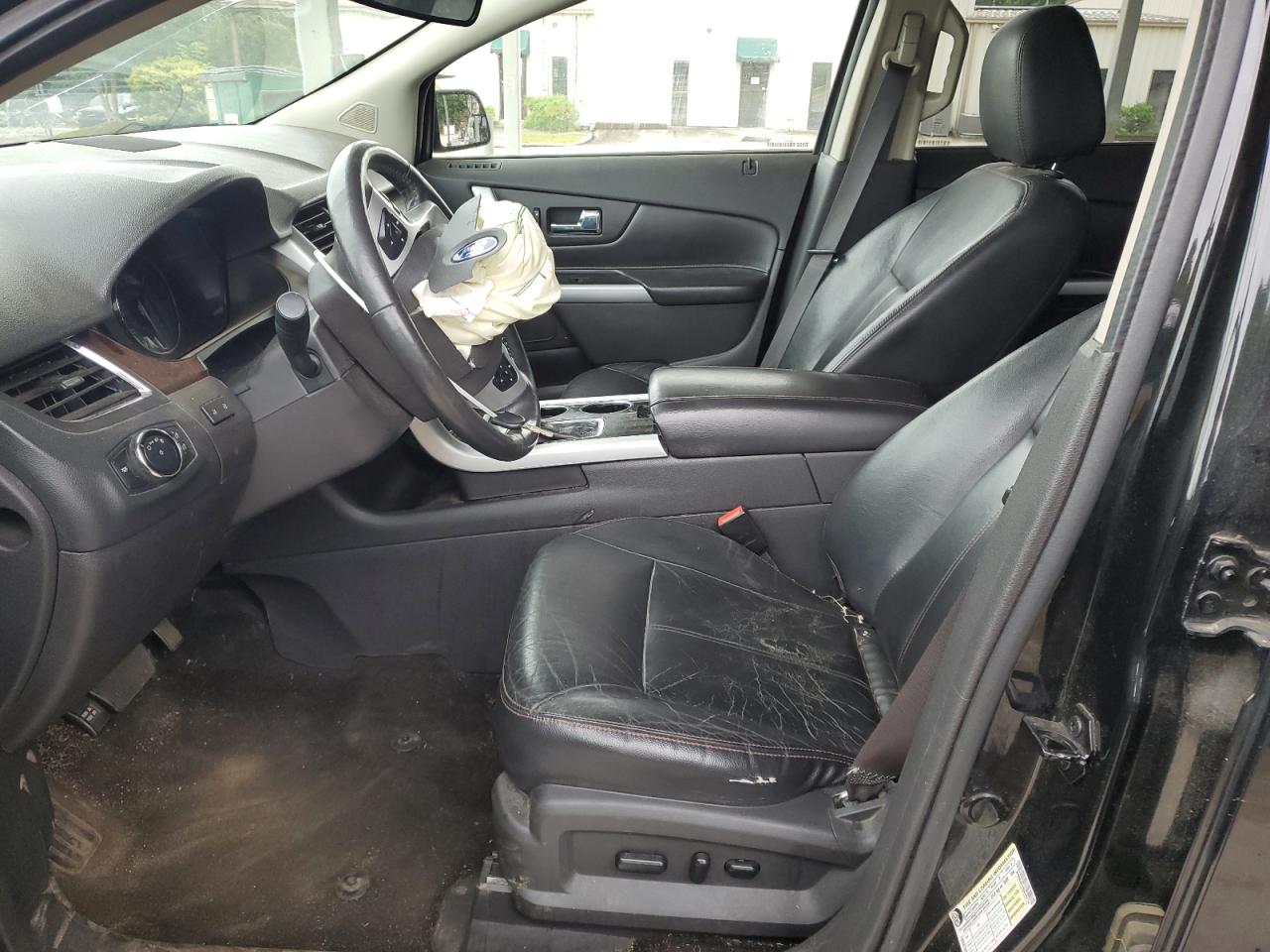 2014 Ford Edge Limited Black vin: 2FMDK4KC7EBA75774 Damage: Left Front Seat Cushion, Worn, Replacement Required