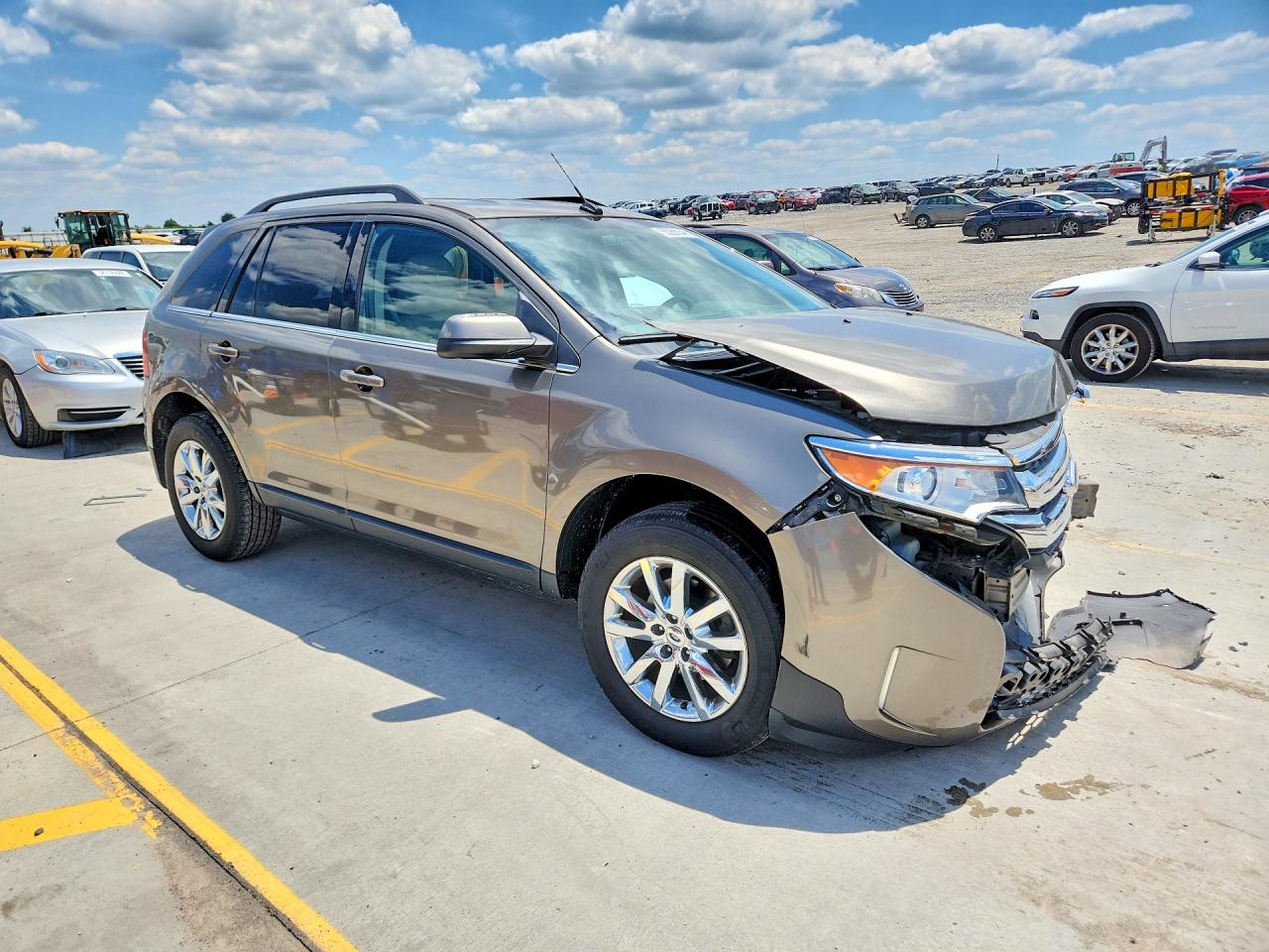 2014 Ford Edge Limited Gray vin: 2FMDK4KC7EBA78898