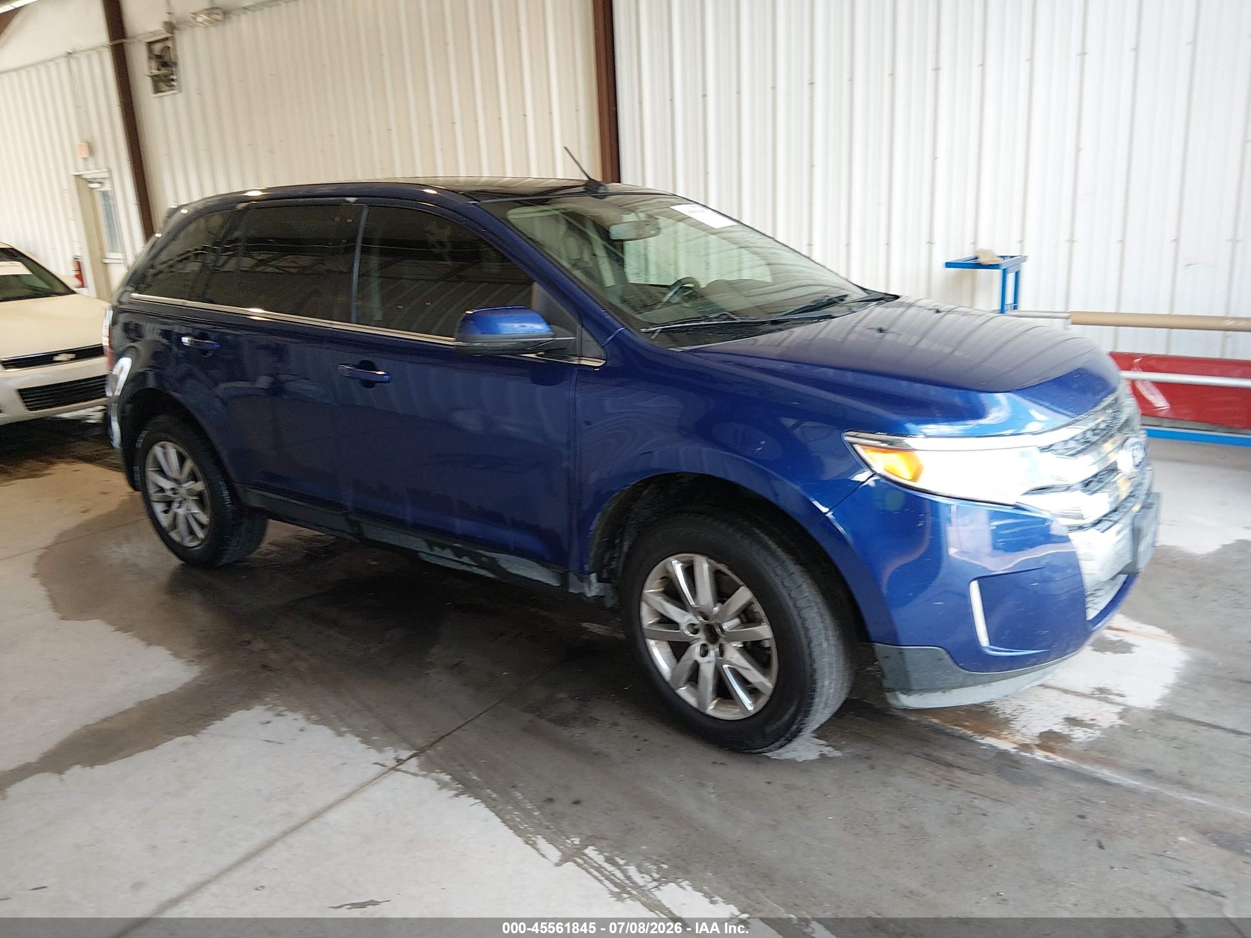 2014 Ford Edge Limited Blue vin: 2FMDK4KC7EBB33768