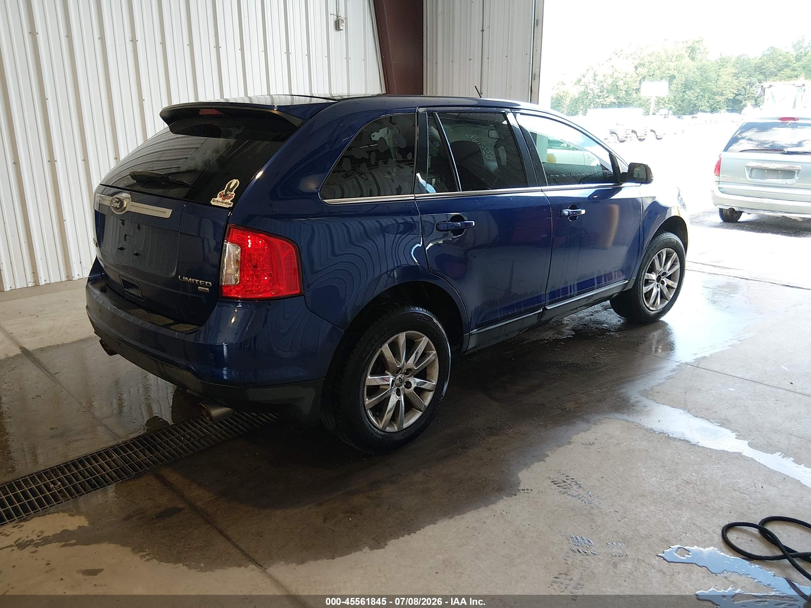 2014 Ford Edge Limited Blue vin: 2FMDK4KC7EBB33768