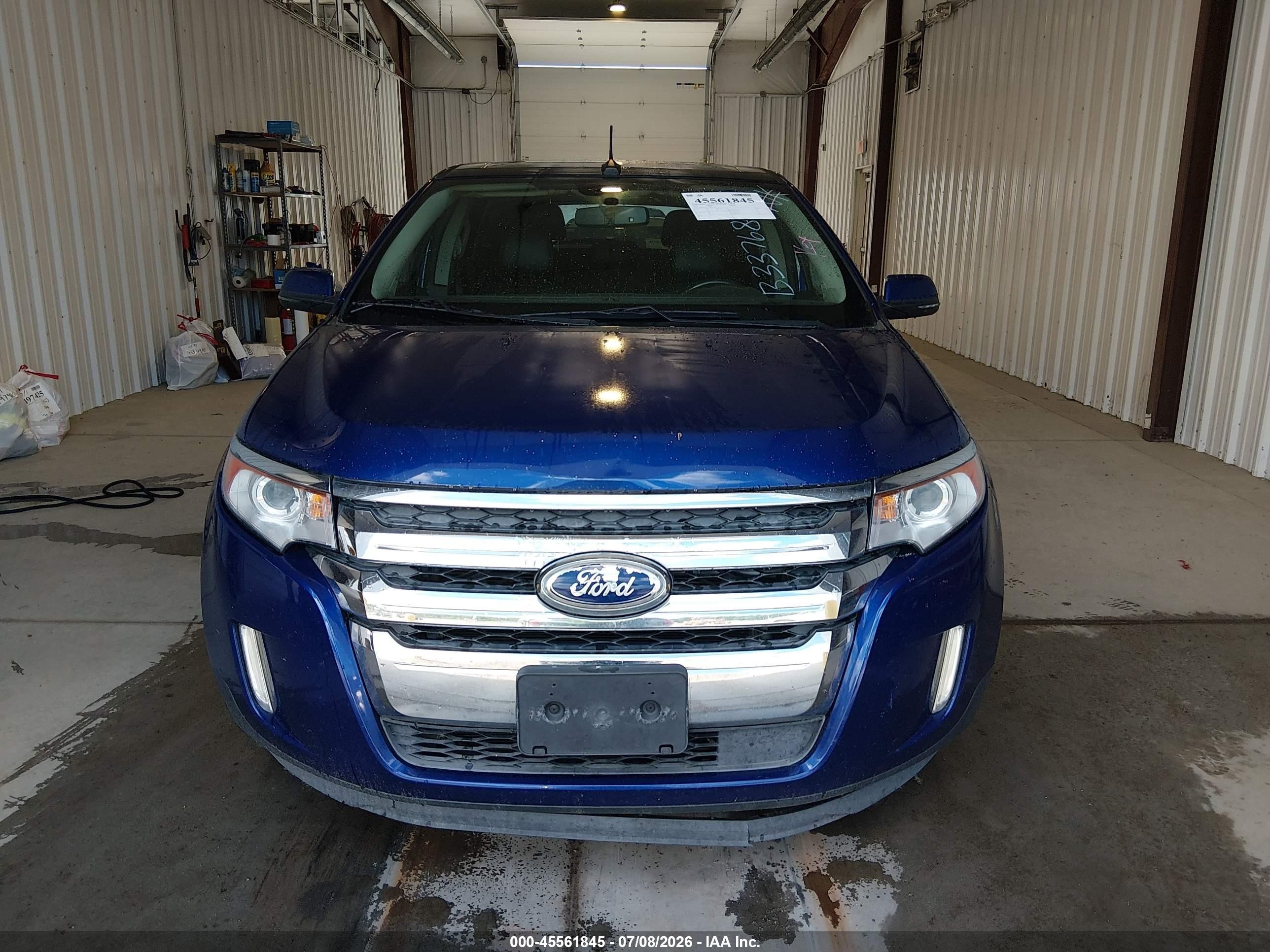 2014 Ford Edge Limited Blue vin: 2FMDK4KC7EBB33768