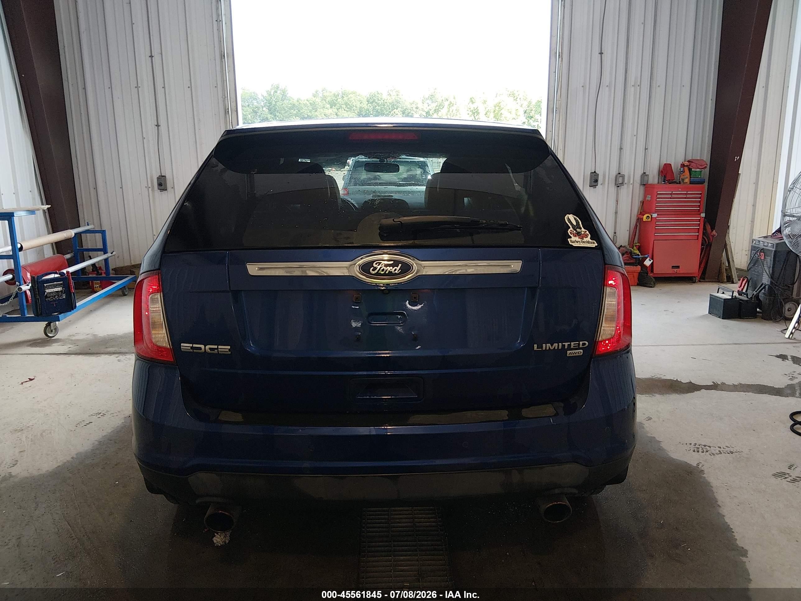 2014 Ford Edge Limited Blue vin: 2FMDK4KC7EBB33768