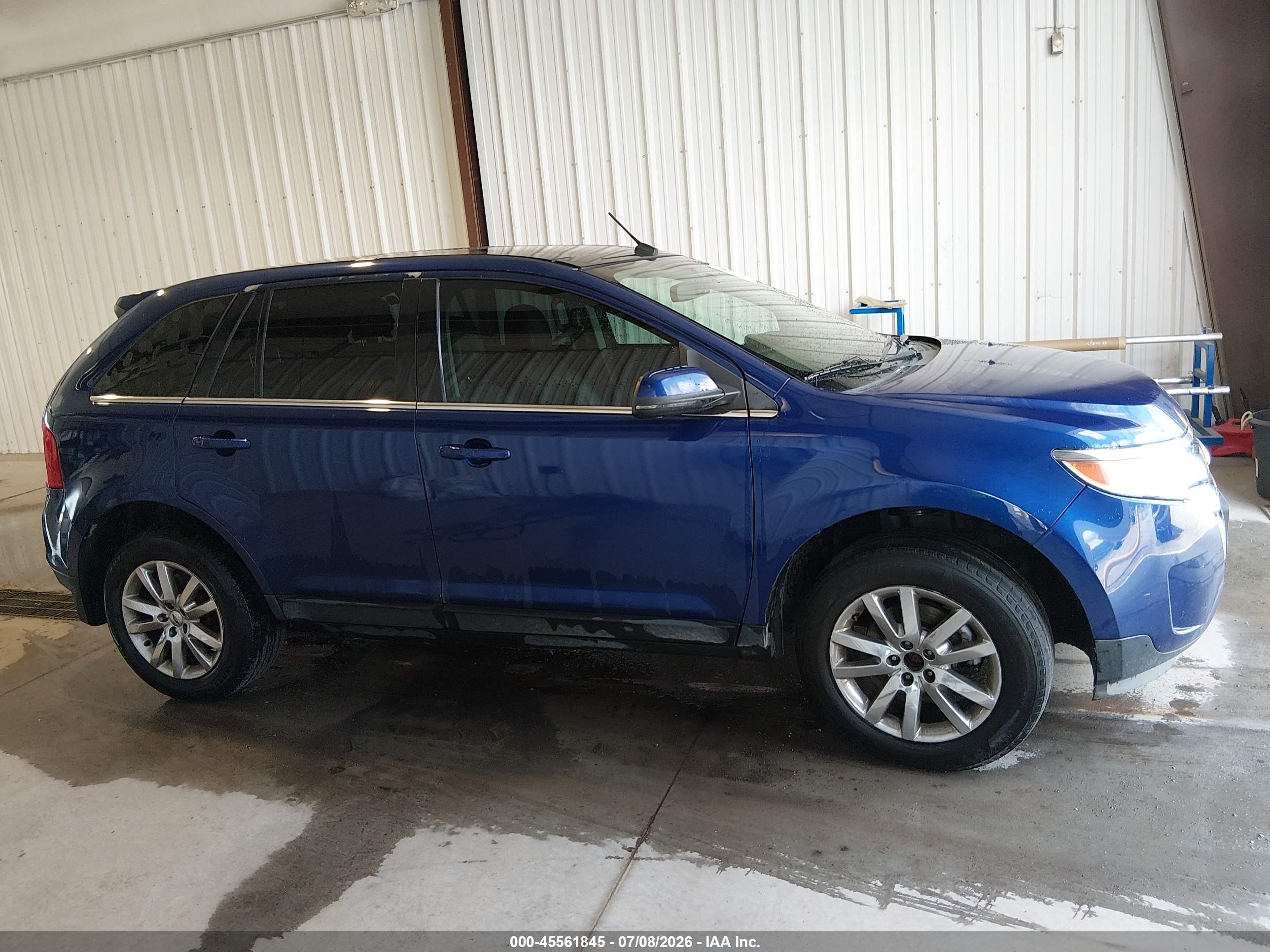 2014 Ford Edge Limited Blue vin: 2FMDK4KC7EBB33768