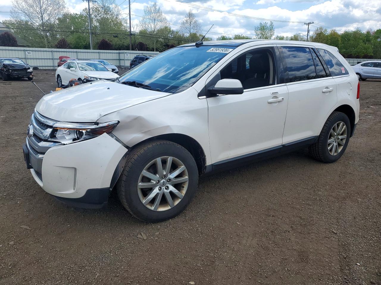 2014 Ford Edge Limited White vin: 2FMDK4KC7EBB51123