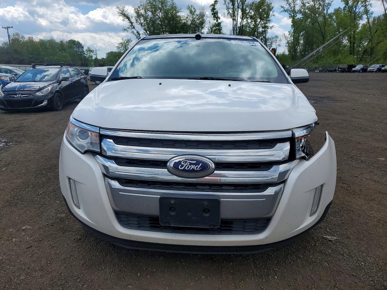 2014 Ford Edge Limited White vin: 2FMDK4KC7EBB51123