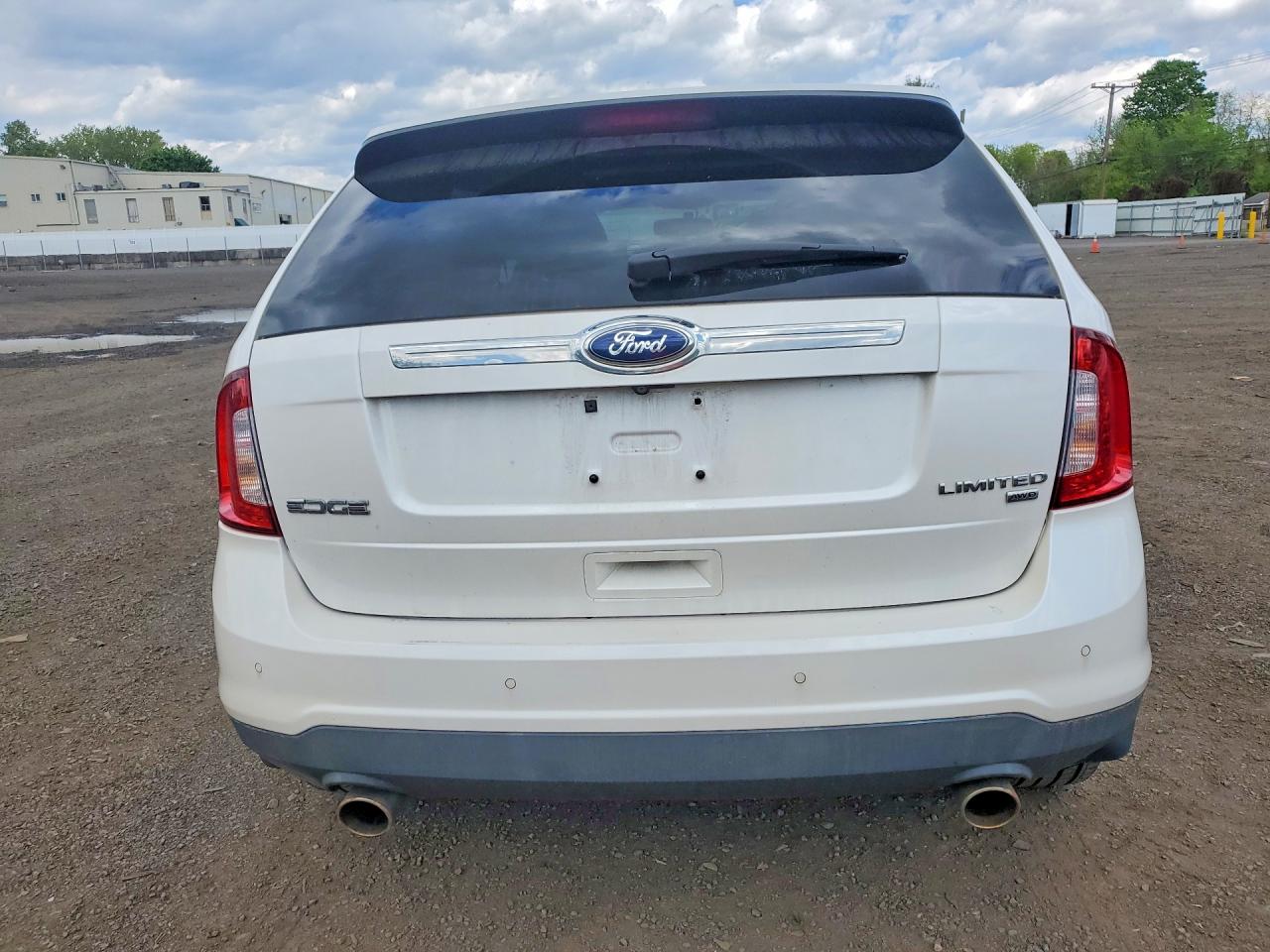2014 Ford Edge Limited White vin: 2FMDK4KC7EBB51123
