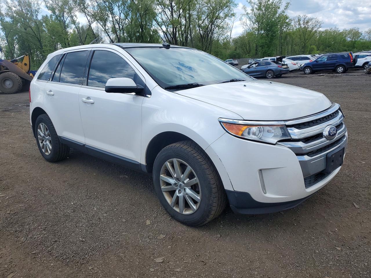 2014 Ford Edge Limited White vin: 2FMDK4KC7EBB51123