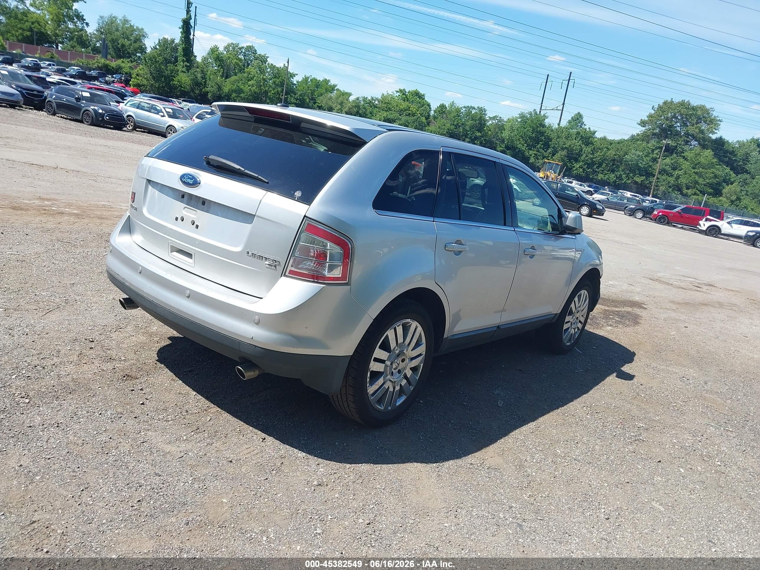 2010 Ford Edge Limited Silver vin: 2FMDK4KC8ABA72764