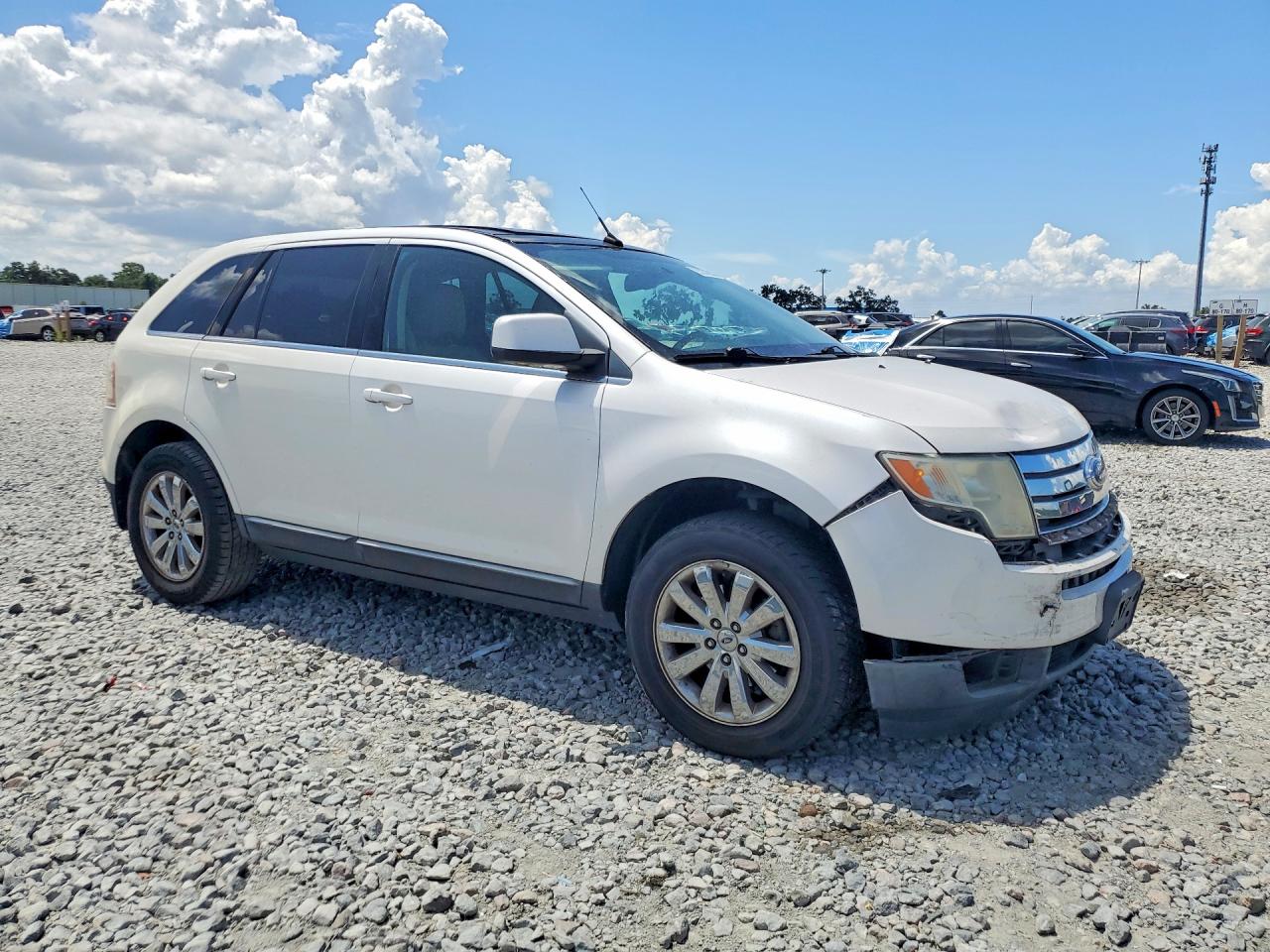 2010 Ford Edge Limited White vin: 2FMDK4KC8ABA86454