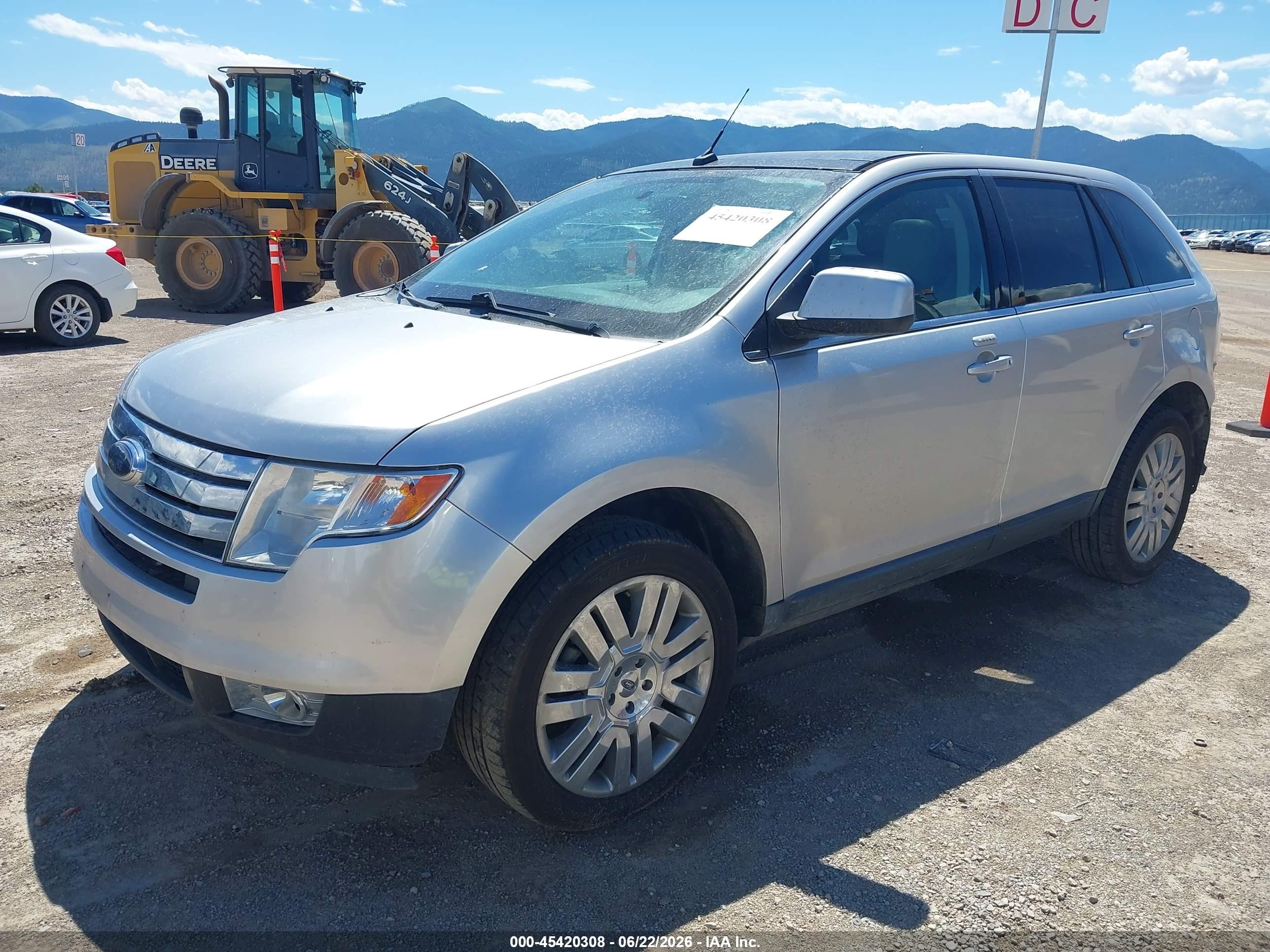 2010 Ford Edge Limited Silver vin: 2FMDK4KC8ABB24927