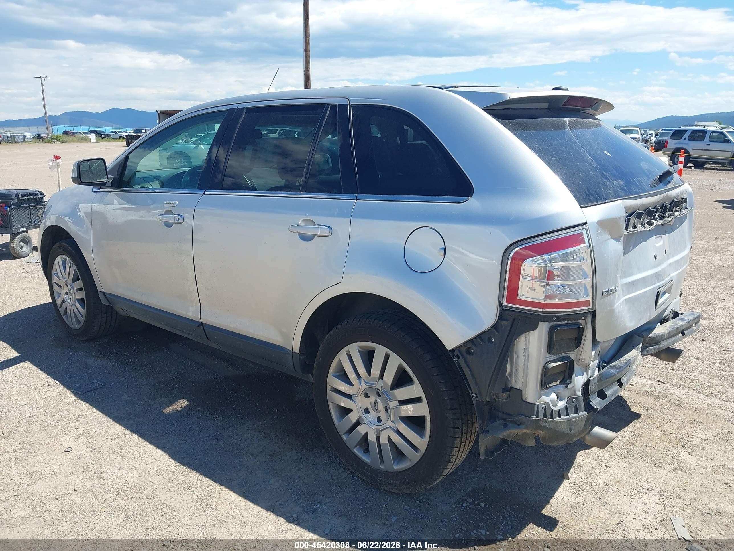 2010 Ford Edge Limited Silver vin: 2FMDK4KC8ABB24927