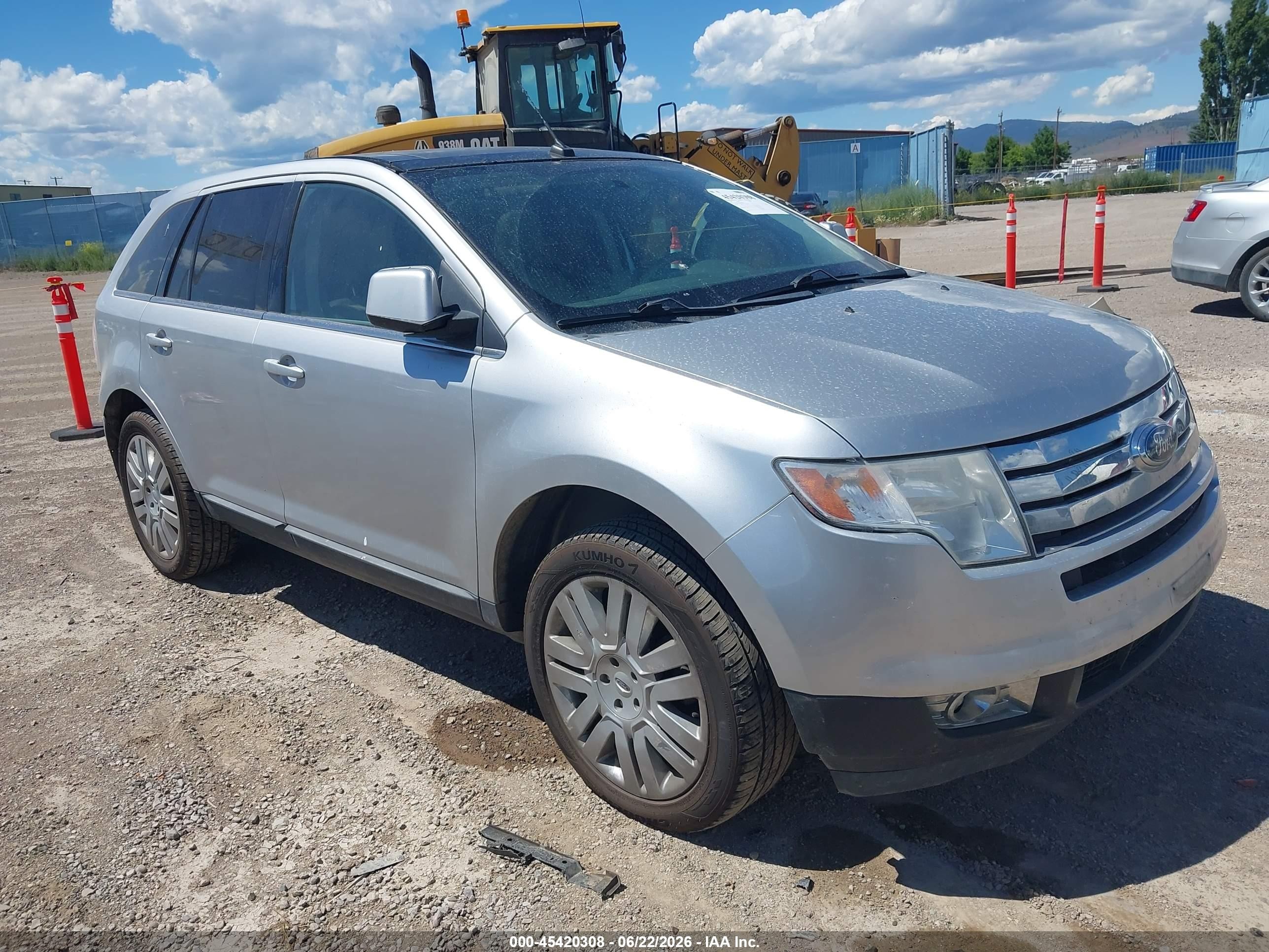 2010 Ford Edge Limited Silver vin: 2FMDK4KC8ABB24927
