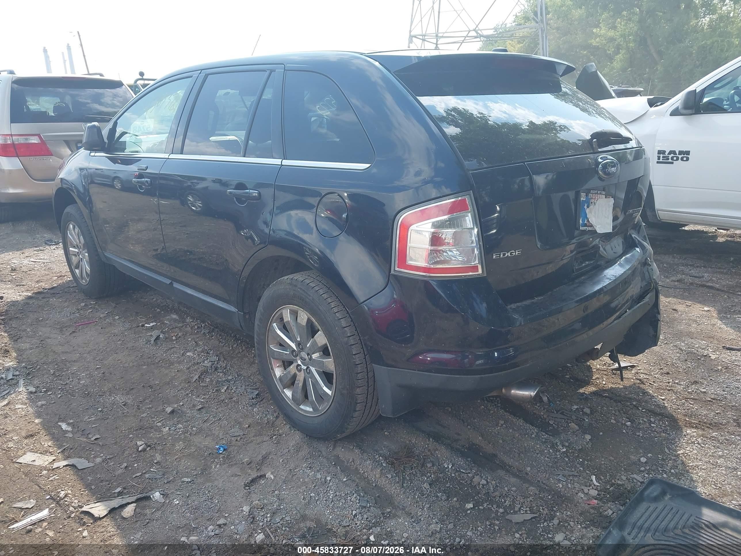 2010 Ford Edge Limited Black vin: 2FMDK4KC8ABB33496