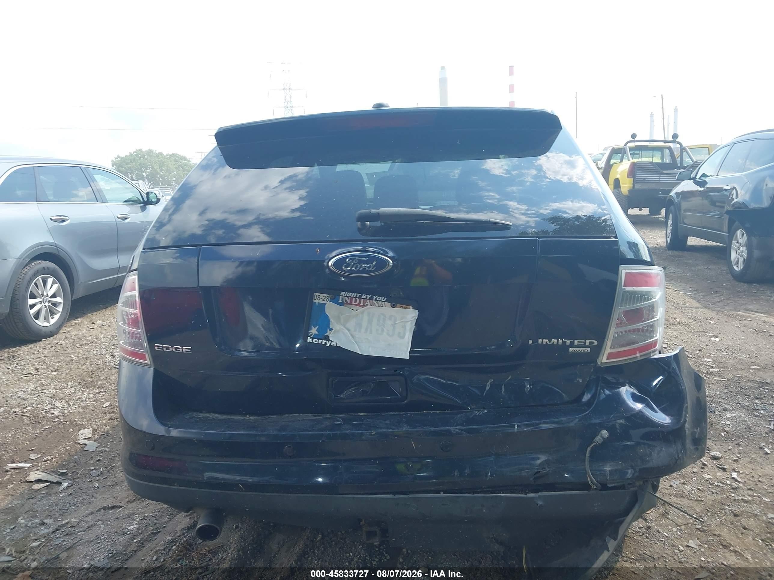 2010 Ford Edge Limited Black vin: 2FMDK4KC8ABB33496