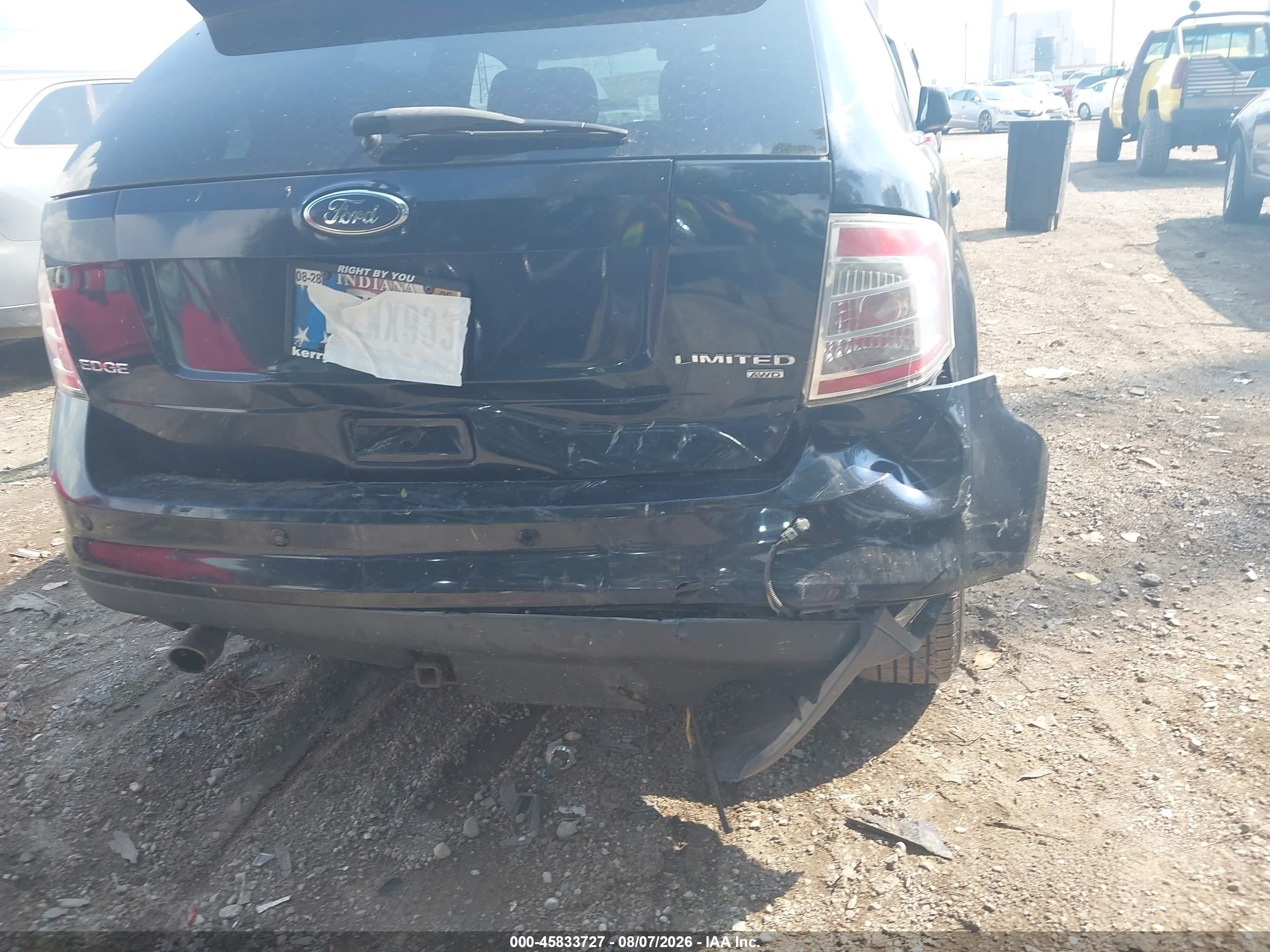 2010 Ford Edge Limited Black vin: 2FMDK4KC8ABB33496