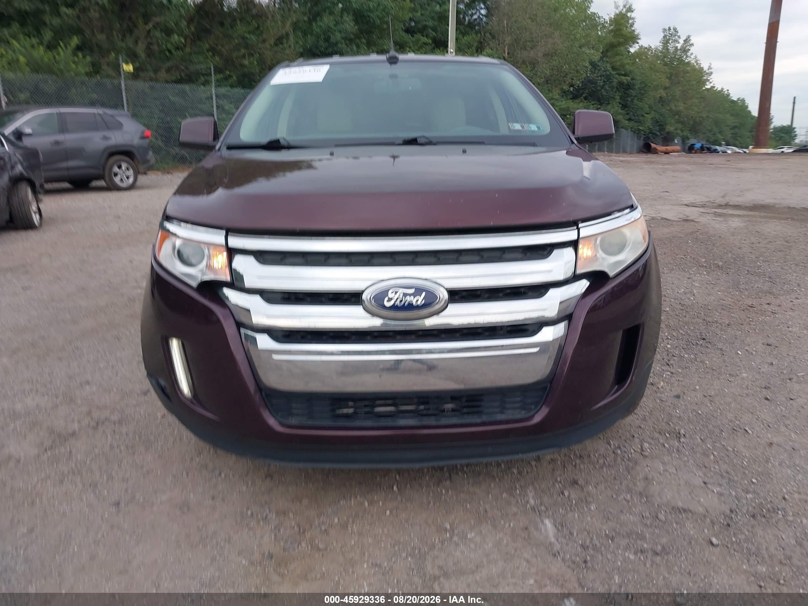2011 Ford Edge Limited Бордовый vin: 2FMDK4KC8BBA08709