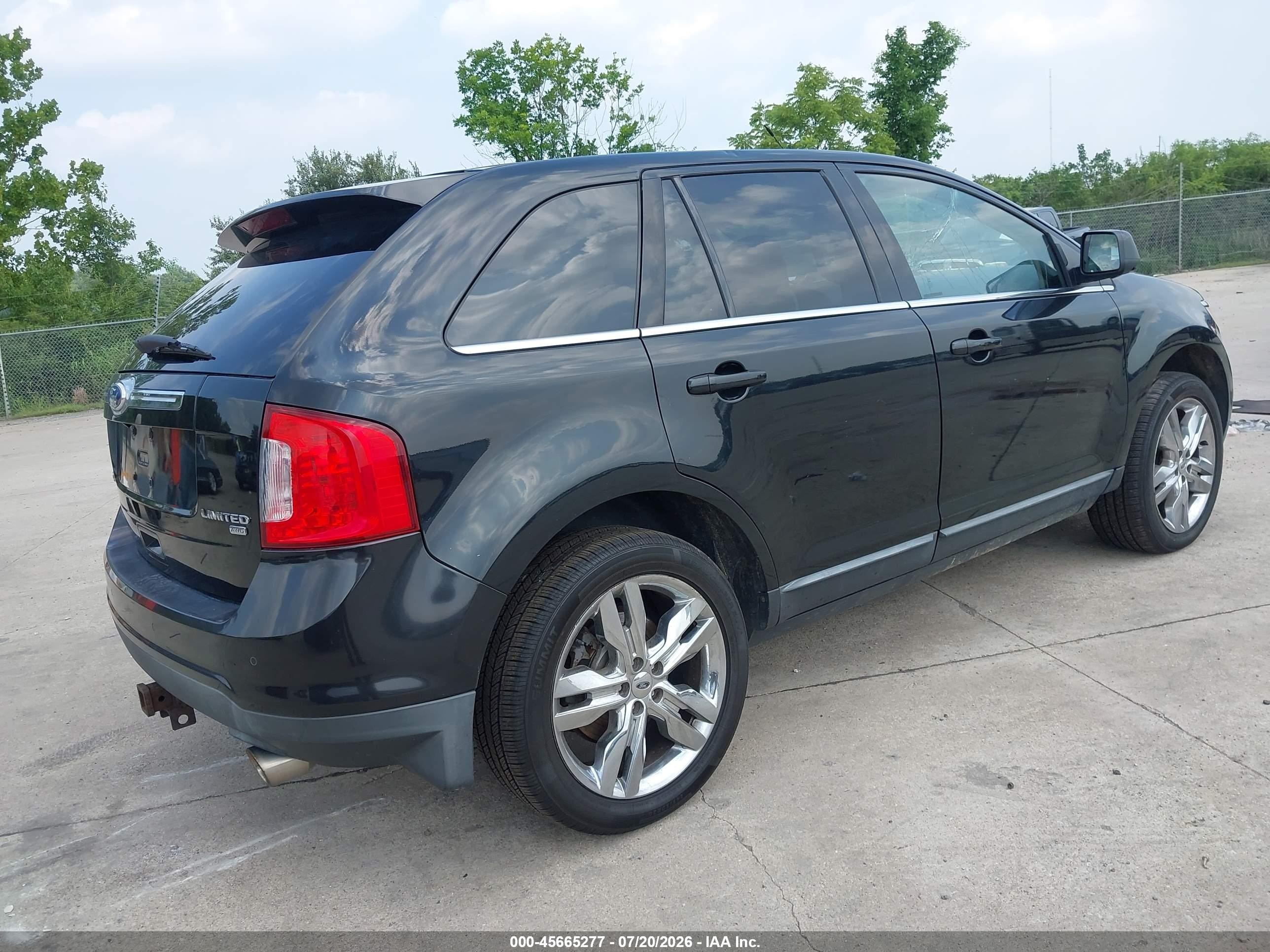 2011 Ford Edge Limited Black vin: 2FMDK4KC8BBA15238
