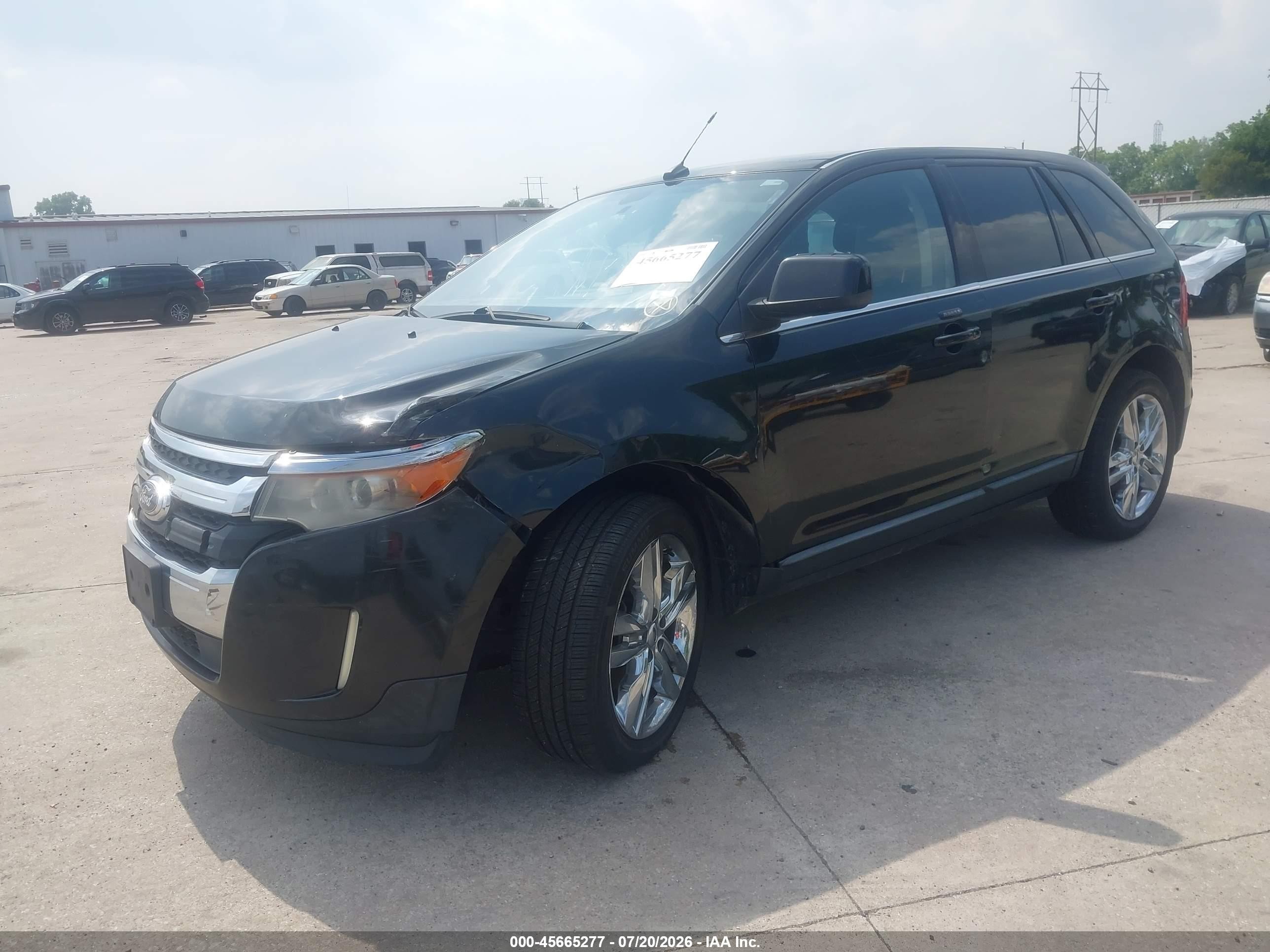 2011 Ford Edge Limited Black vin: 2FMDK4KC8BBA15238