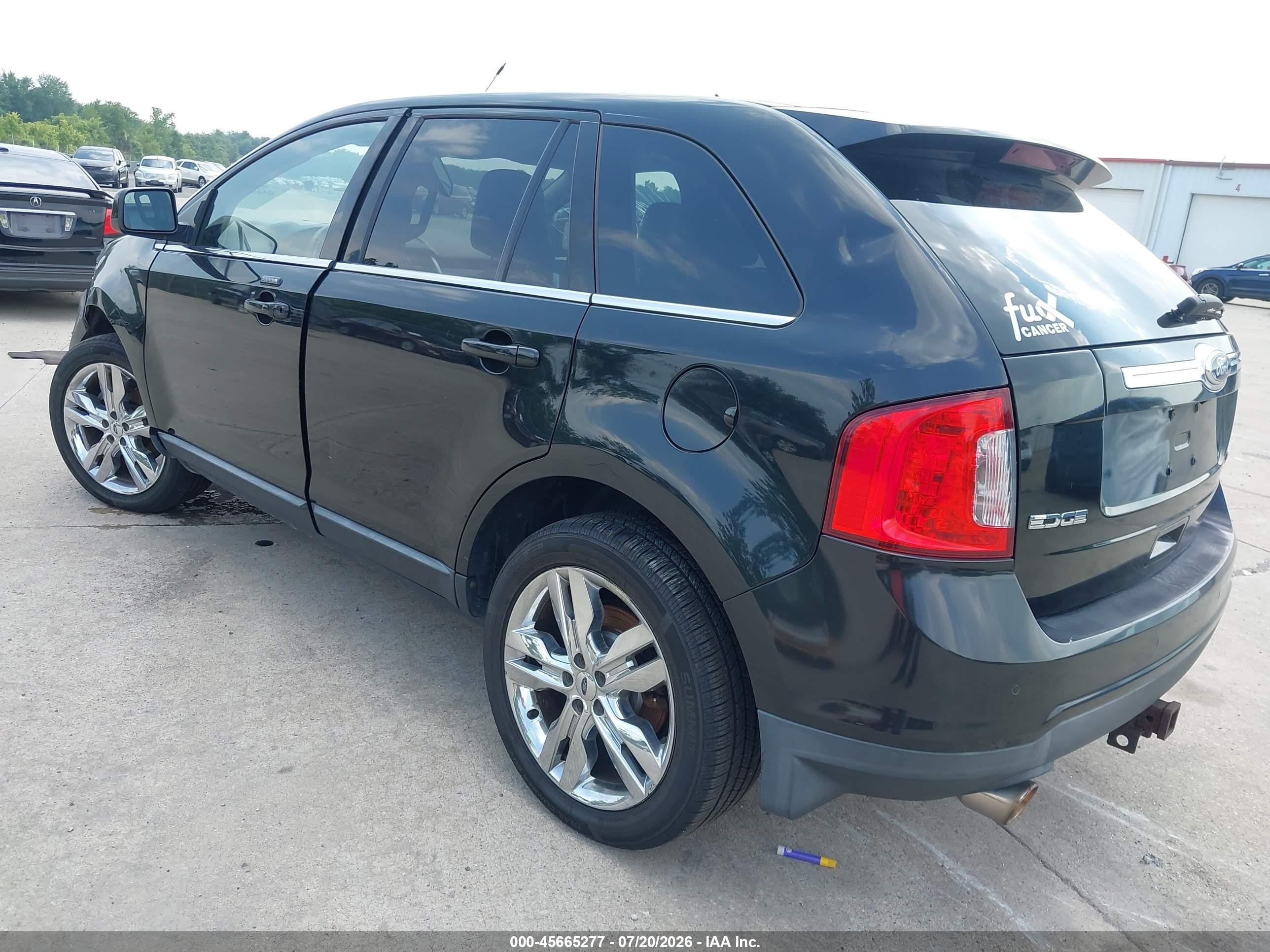 2011 Ford Edge Limited Black vin: 2FMDK4KC8BBA15238