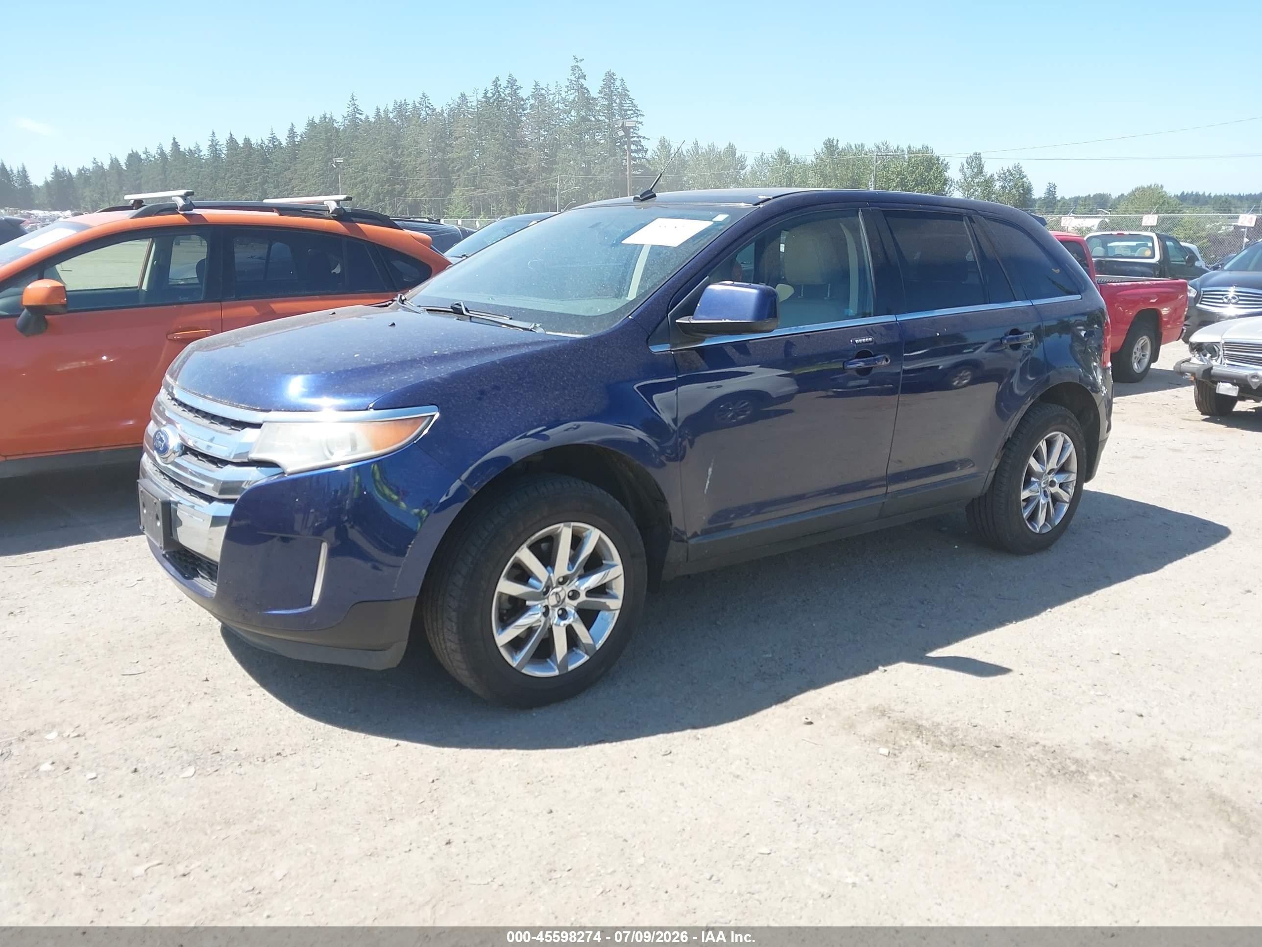 2011 Ford Edge Limited Blue vin: 2FMDK4KC8BBA37191