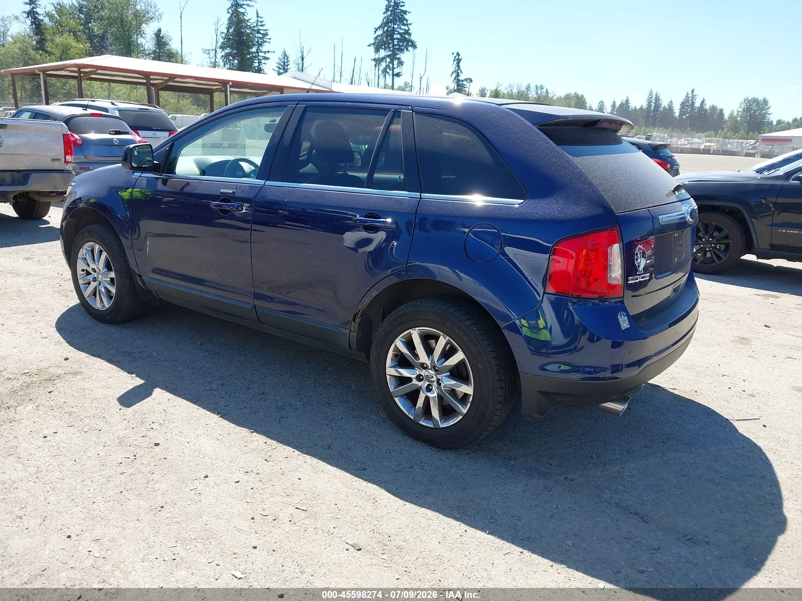 2011 Ford Edge Limited Blue vin: 2FMDK4KC8BBA37191