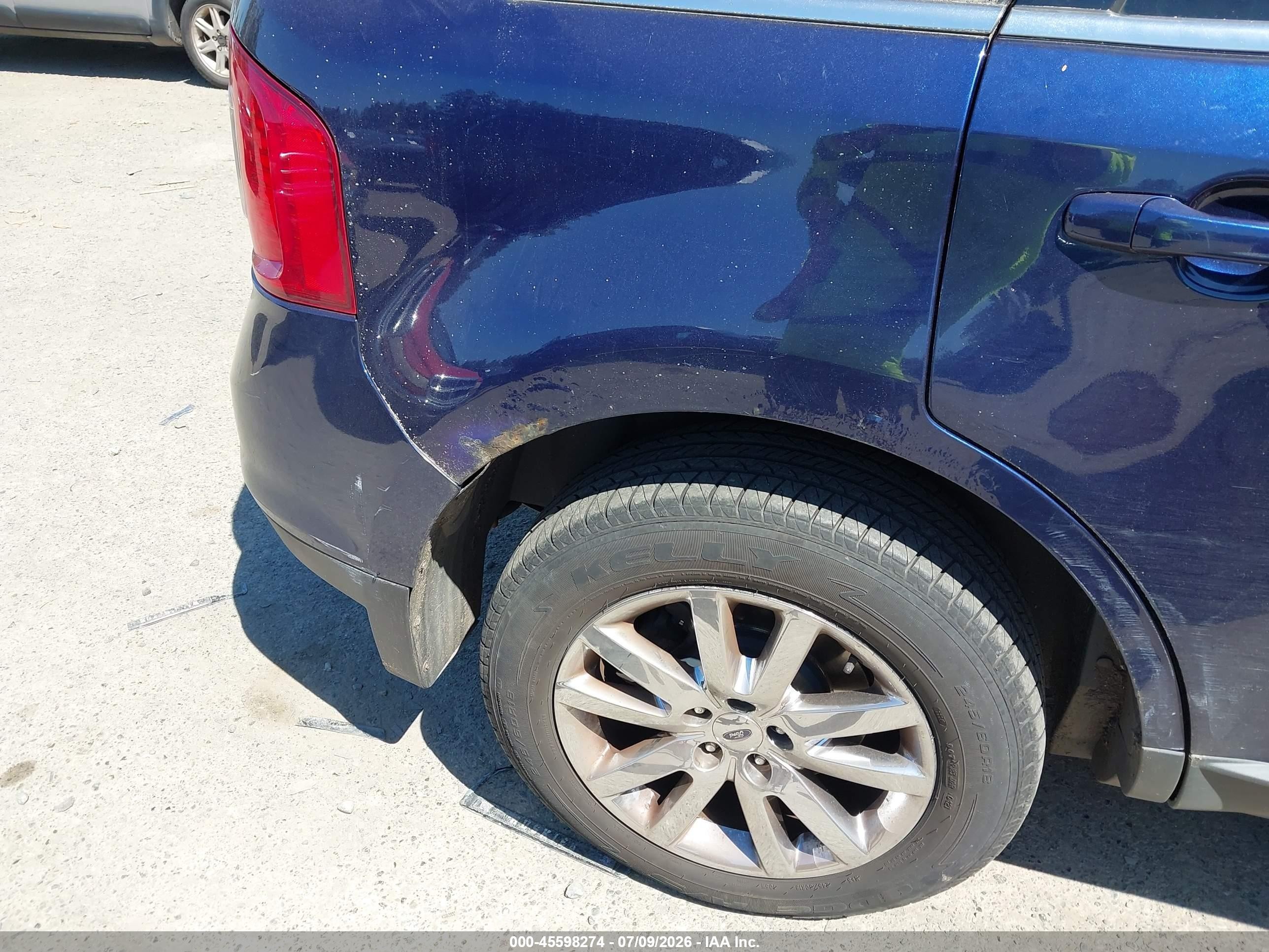2011 Ford Edge Limited Blue vin: 2FMDK4KC8BBA37191