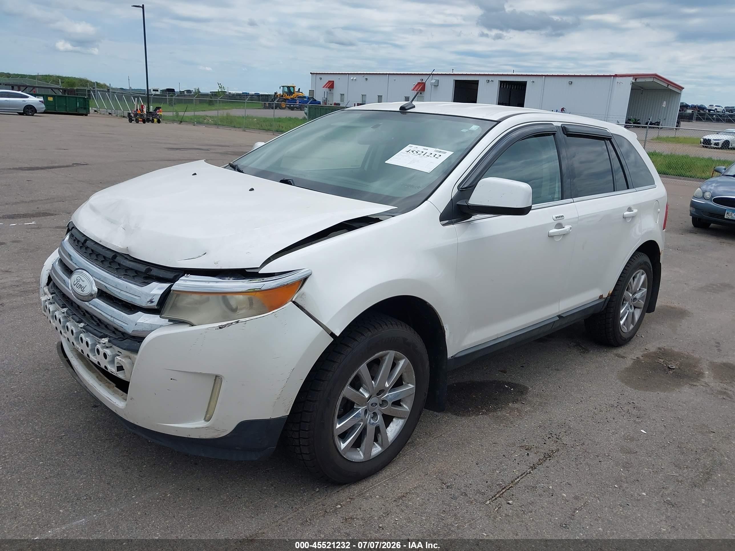 2011 Ford Edge Limited Белый vin: 2FMDK4KC8BBA70918