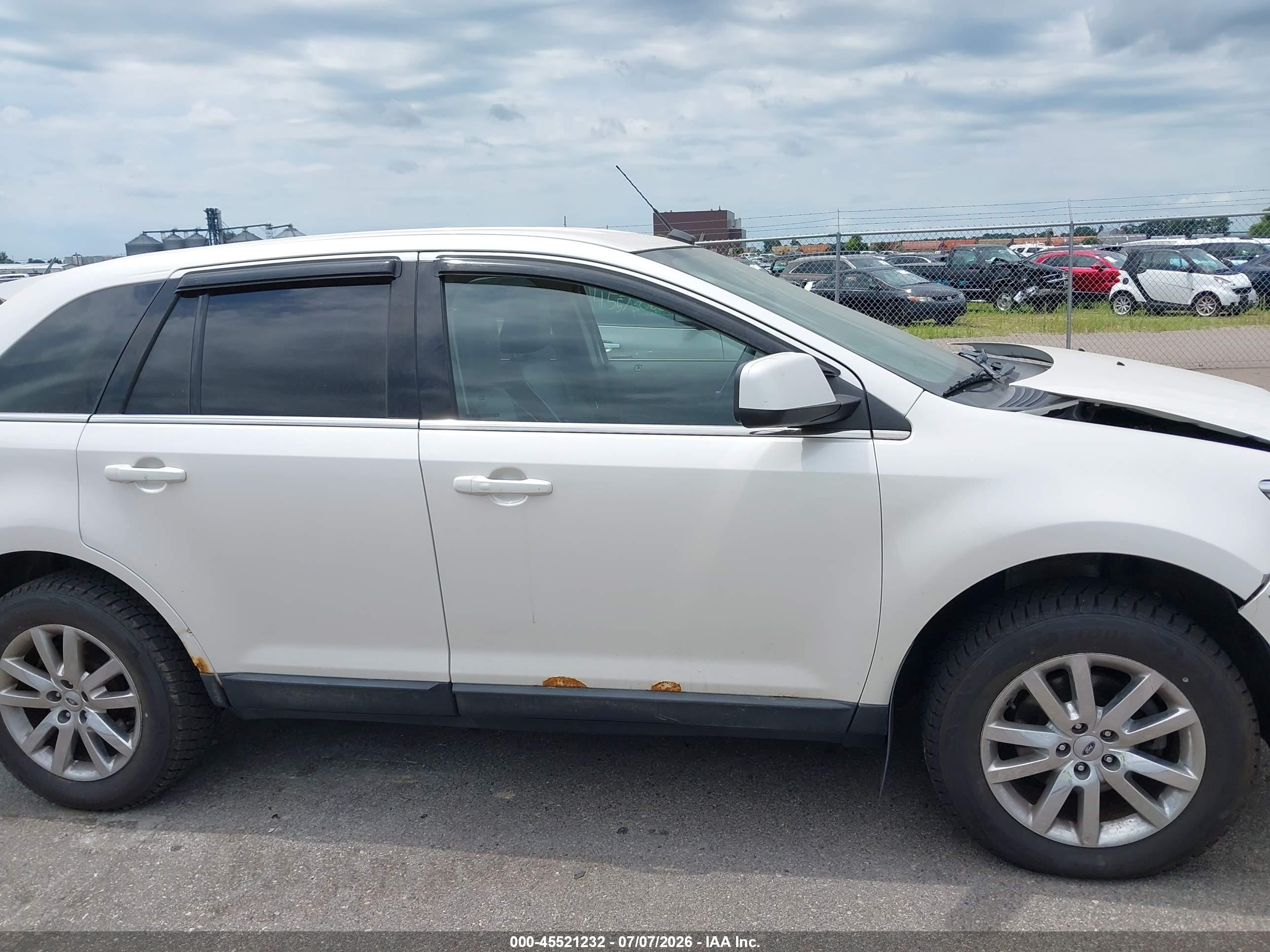 2011 Ford Edge Limited Белый vin: 2FMDK4KC8BBA70918