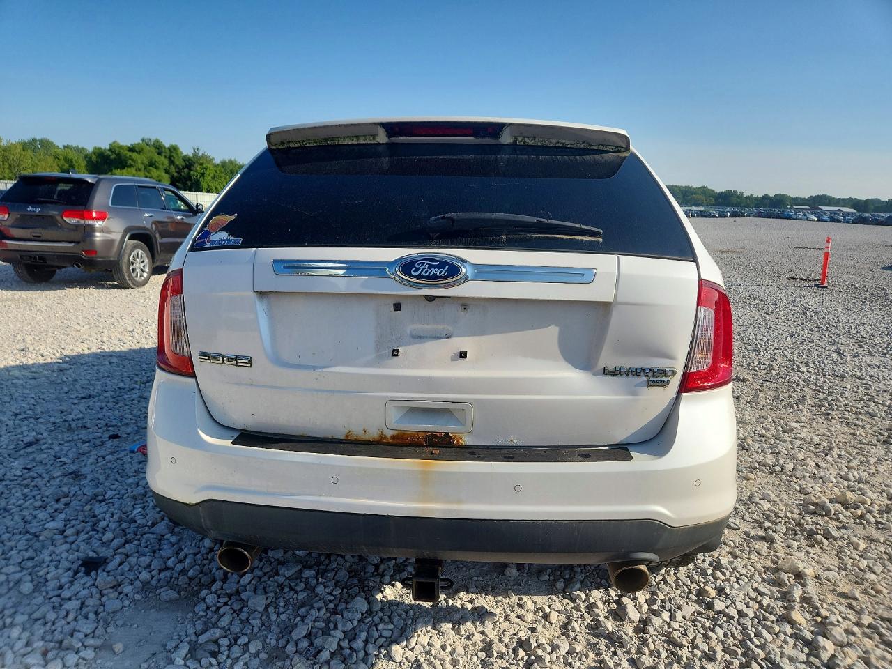 2011 Ford Edge Limited White vin: 2FMDK4KC8BBB30454