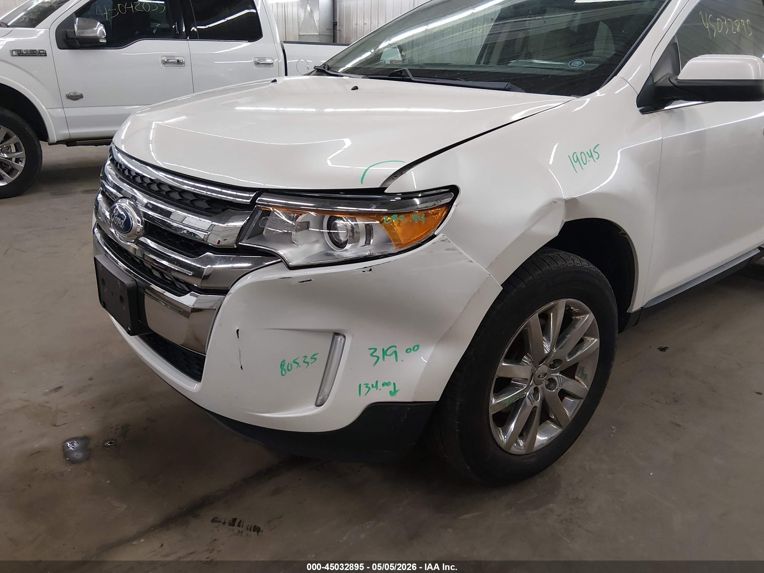 2011 Ford Edge Limited White vin: 2FMDK4KC8BBB48551