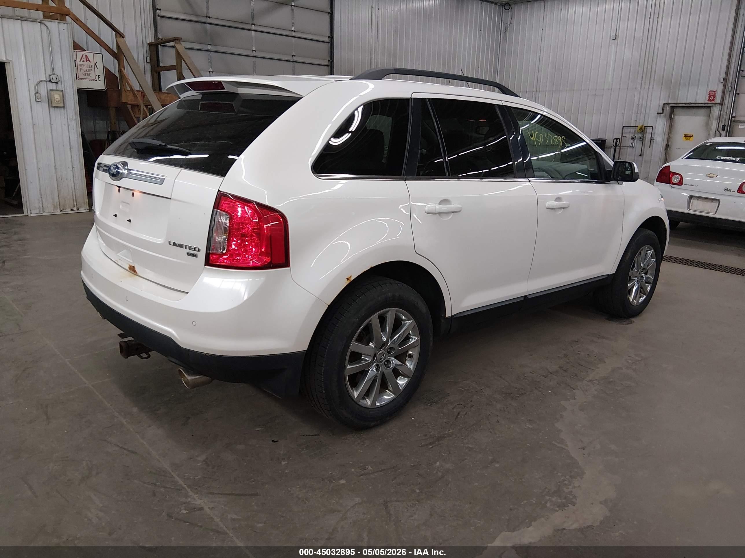 2011 Ford Edge Limited White vin: 2FMDK4KC8BBB48551