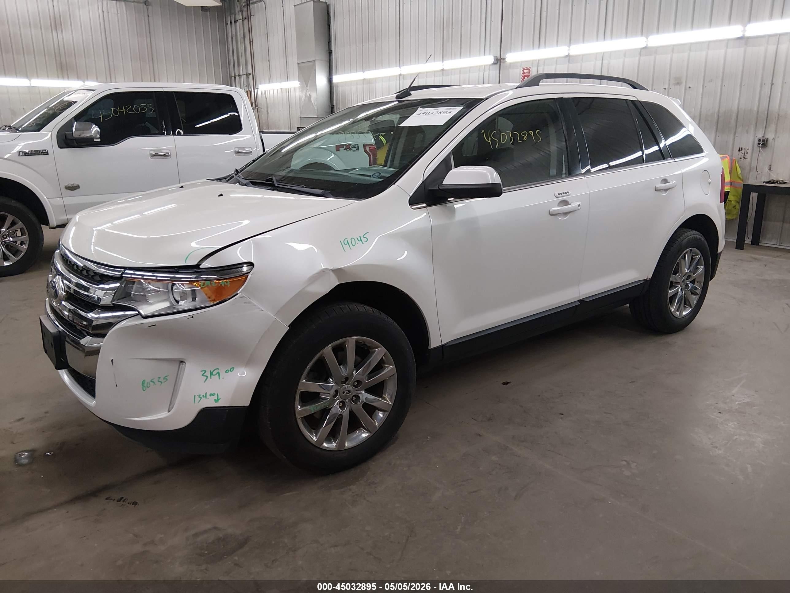 2011 Ford Edge Limited White vin: 2FMDK4KC8BBB48551