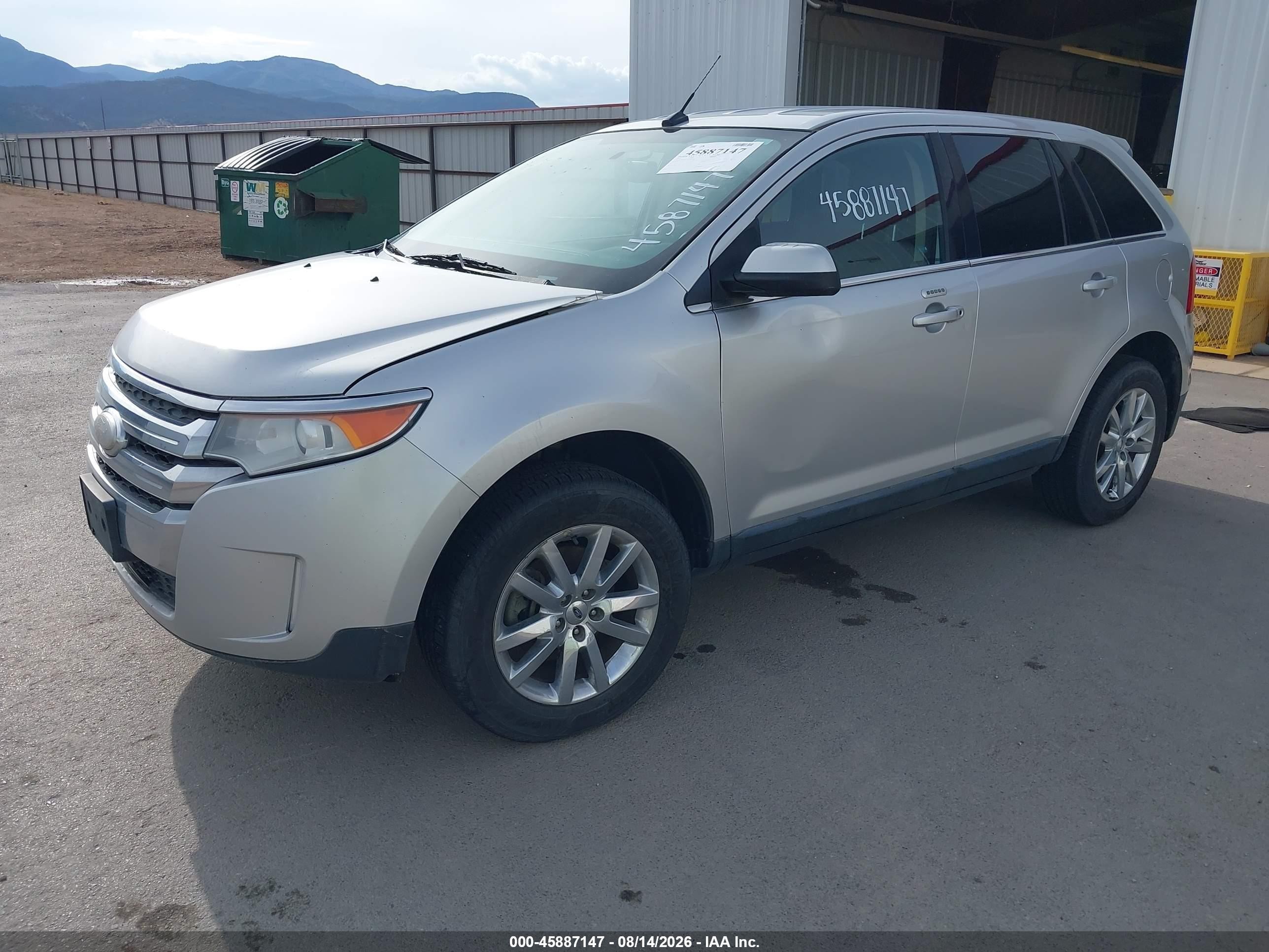 2012 Ford Edge Limited Silver vin: 2FMDK4KC8CBA34387