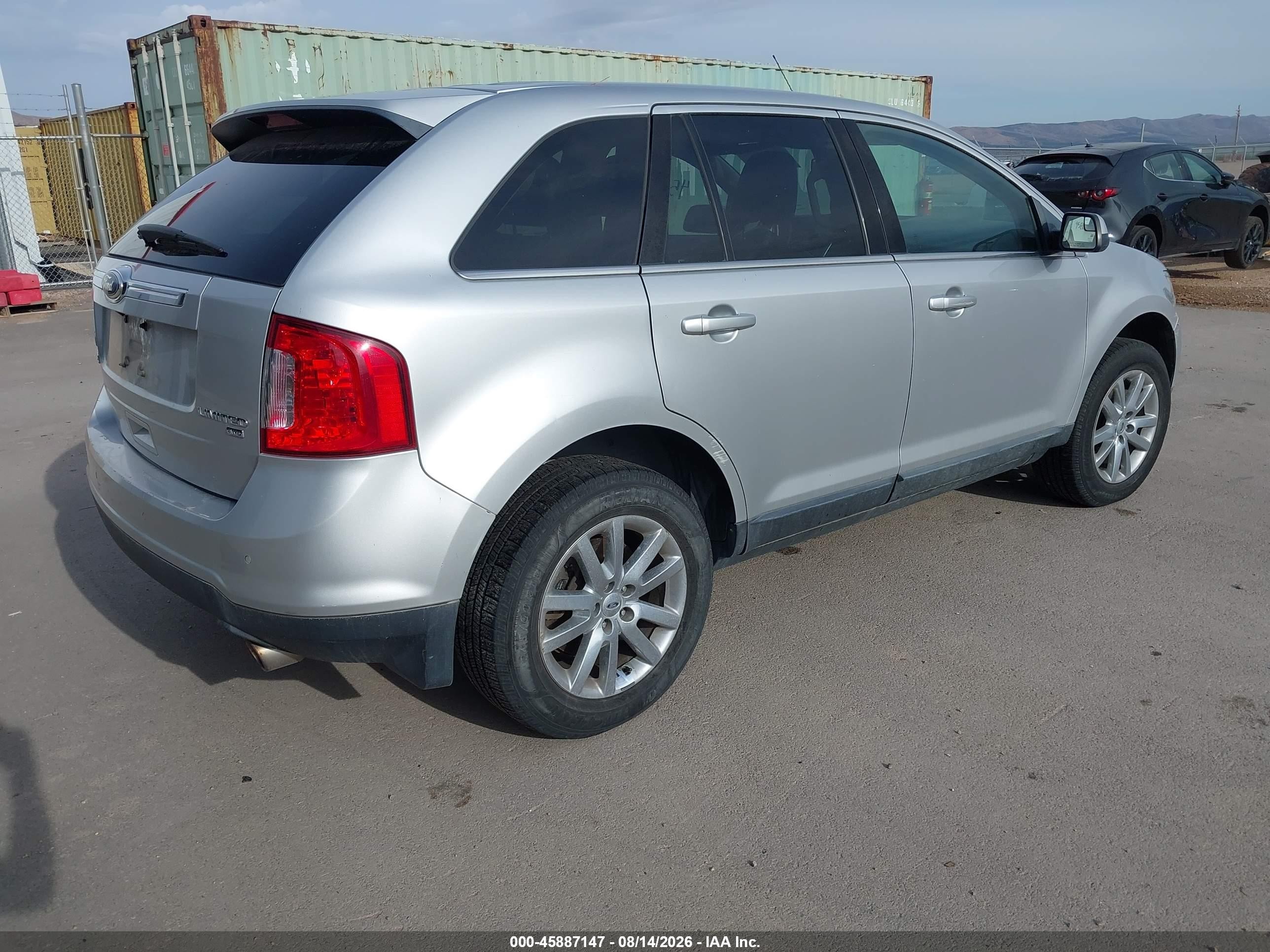 2012 Ford Edge Limited Silver vin: 2FMDK4KC8CBA34387