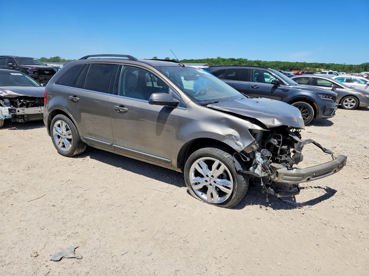 2012 Ford Edge Limited Gray vin: 2FMDK4KC8CBA34678